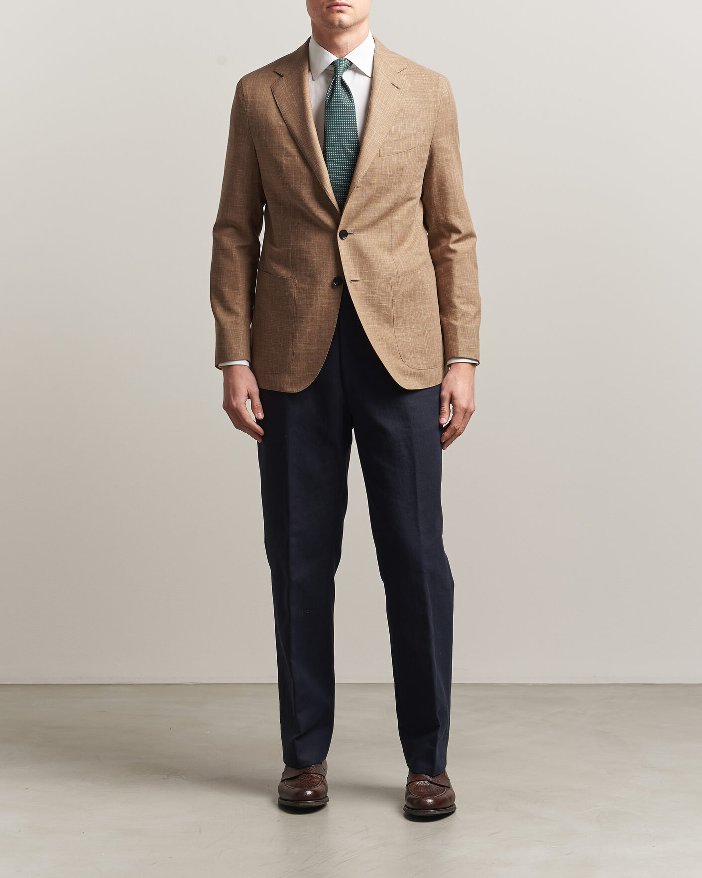 Men | Blazers | Caruso | Aida Wool/Silk Blazer Brown
