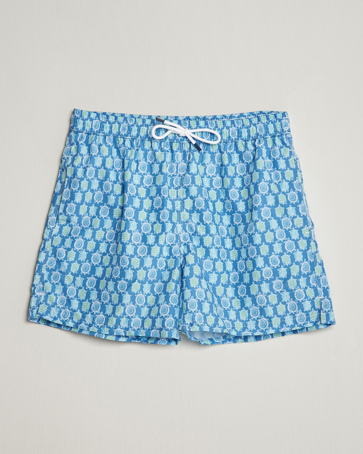 Men | Swimwear | Fedeli | Madeira Swim Trunk Blue Turtles