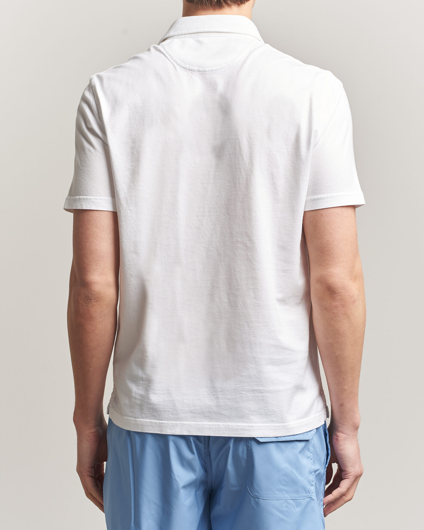 Men | Polo Shirts | Fedeli | Zero Organic Cotton Polo White