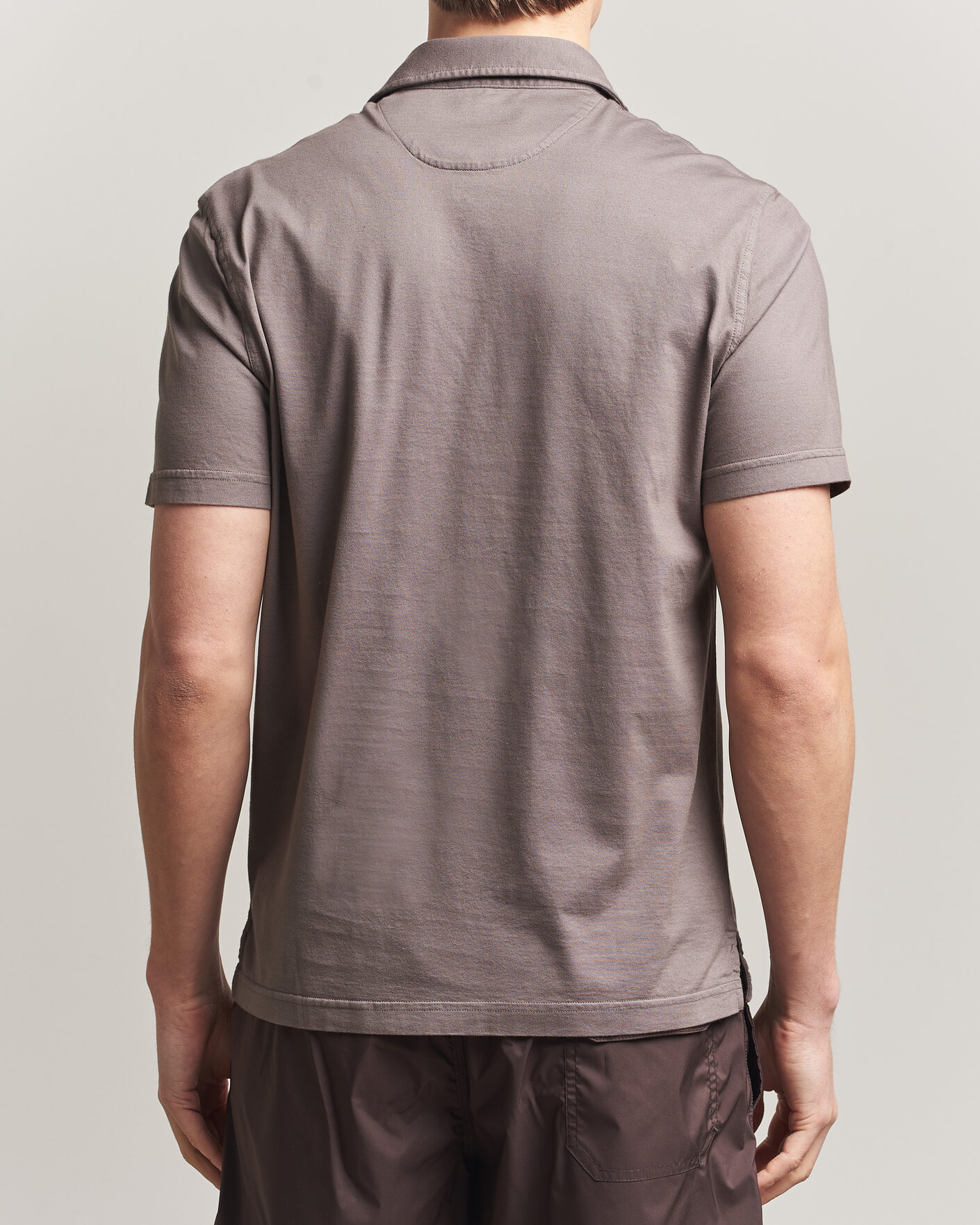 Men | Polo Shirts | Fedeli | Zero Organic Cotton Polo Taupe