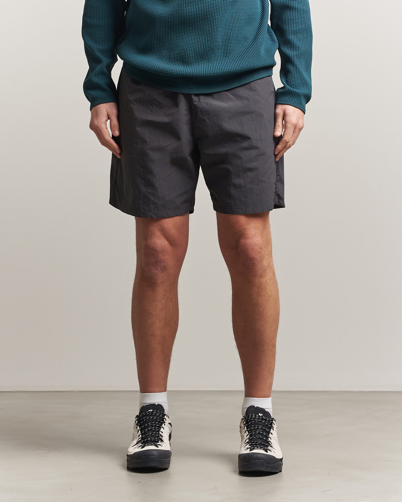 Goldwin Nylon Shorts Deep Charcoal at CareOfCarl.com