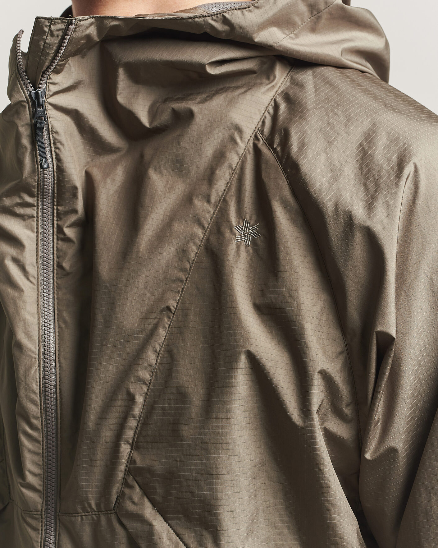 Goldwin Rip Stop Hooded Jacket Sand at CareOfCarl.com