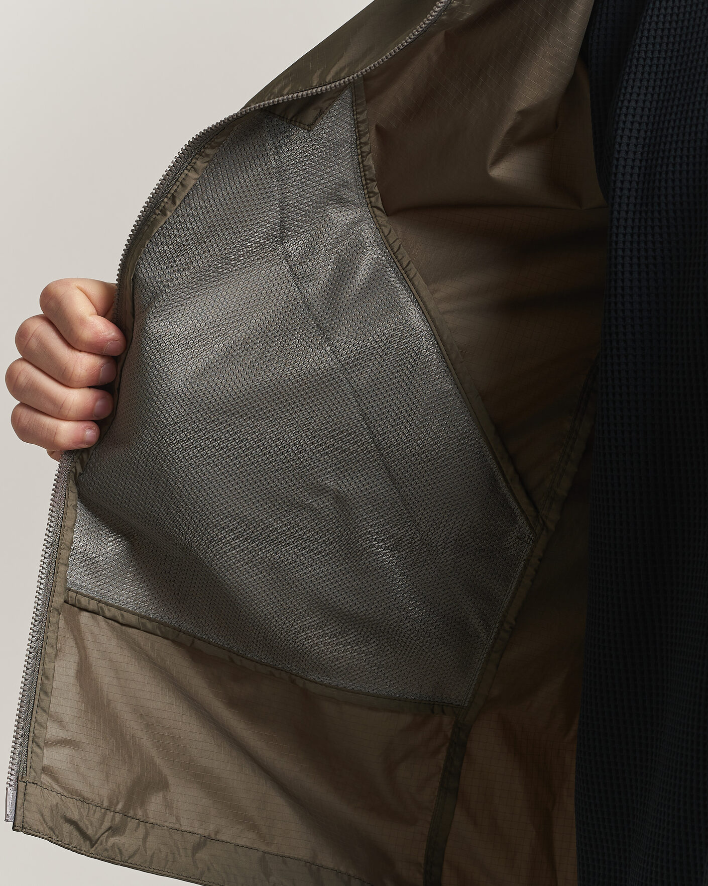 Men | Coats & Jackets | Goldwin | Rip Stop Hooded Jacket Sand