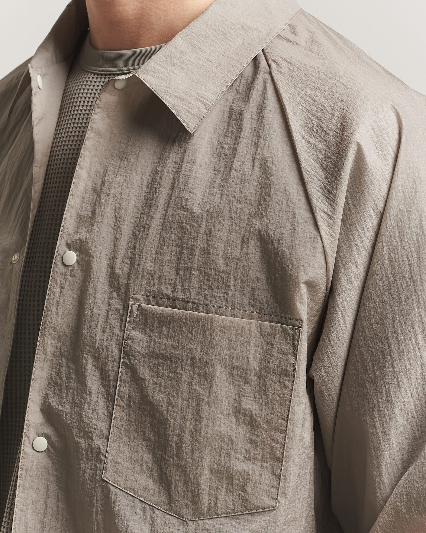 Men | Shirts | Goldwin | Nylon Wind Shirt Arid Beige