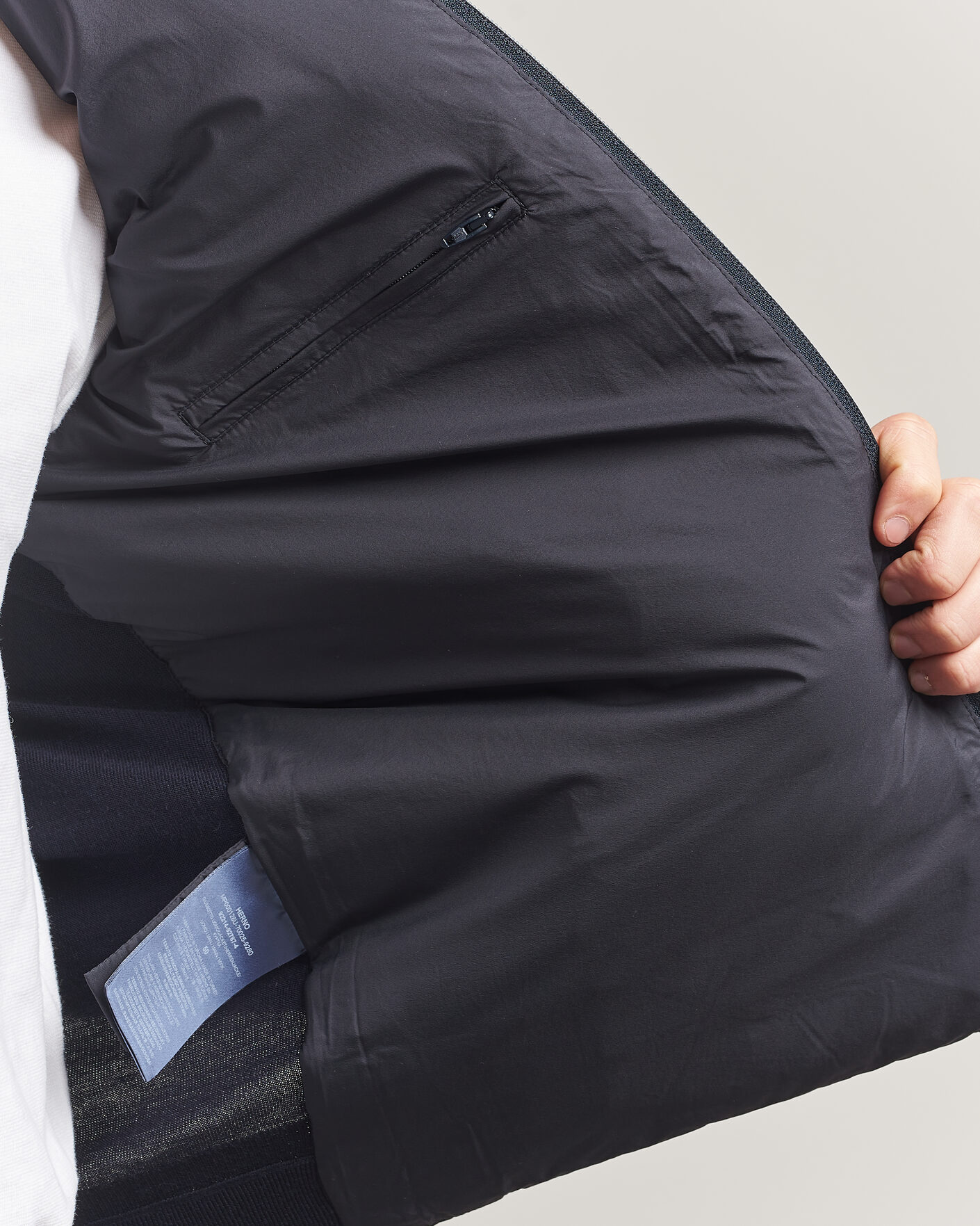 Men | Coats & Jackets | Herno | Luxury Hybrid Jacket Navy