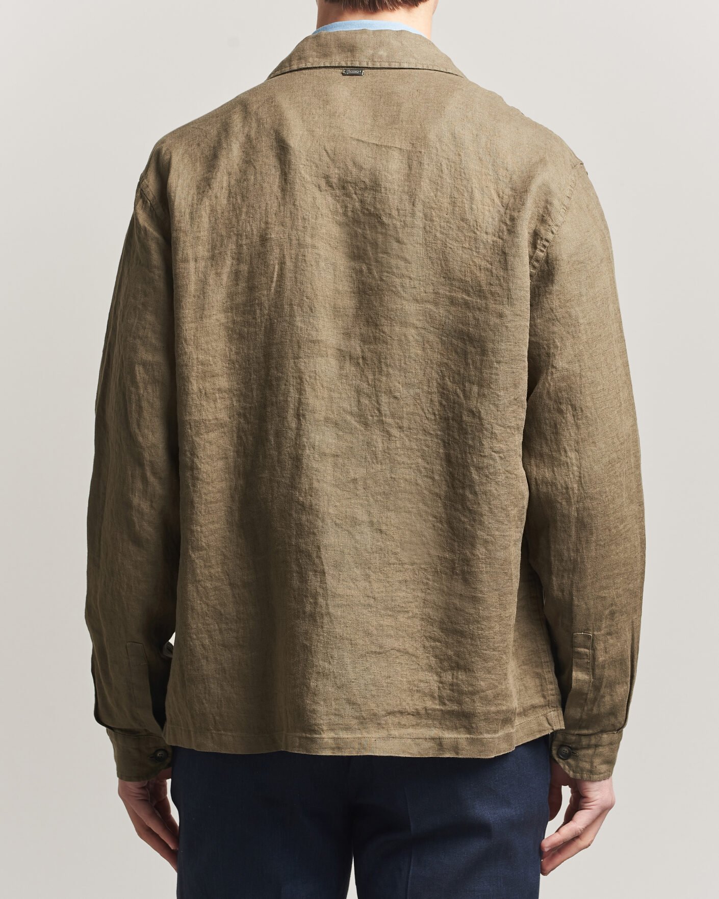 Men | Coats & Jackets | Herno | Linen Safari Jacket Military