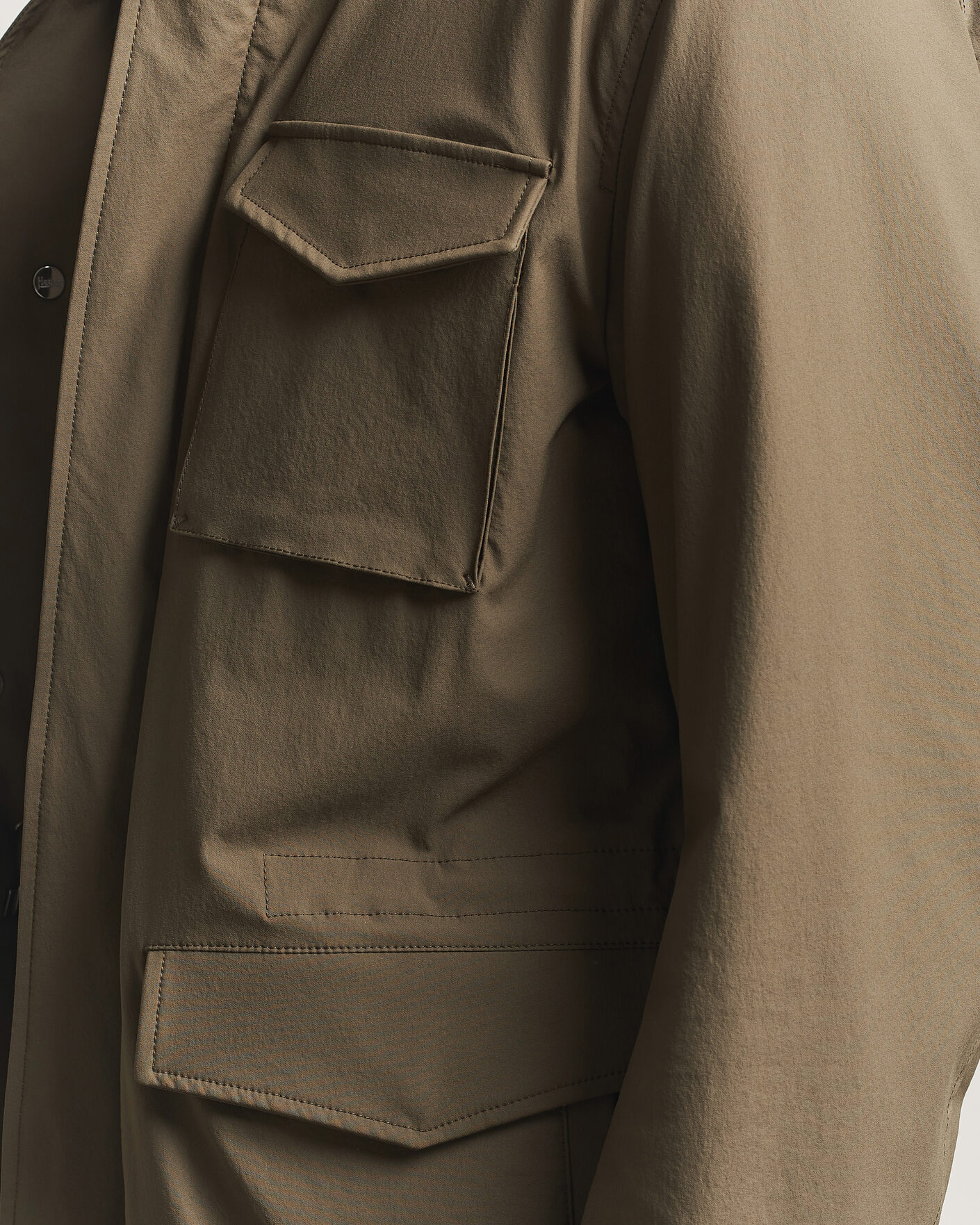 Herno Soft Nylon Field Jacket Military at CareOfCarl.com