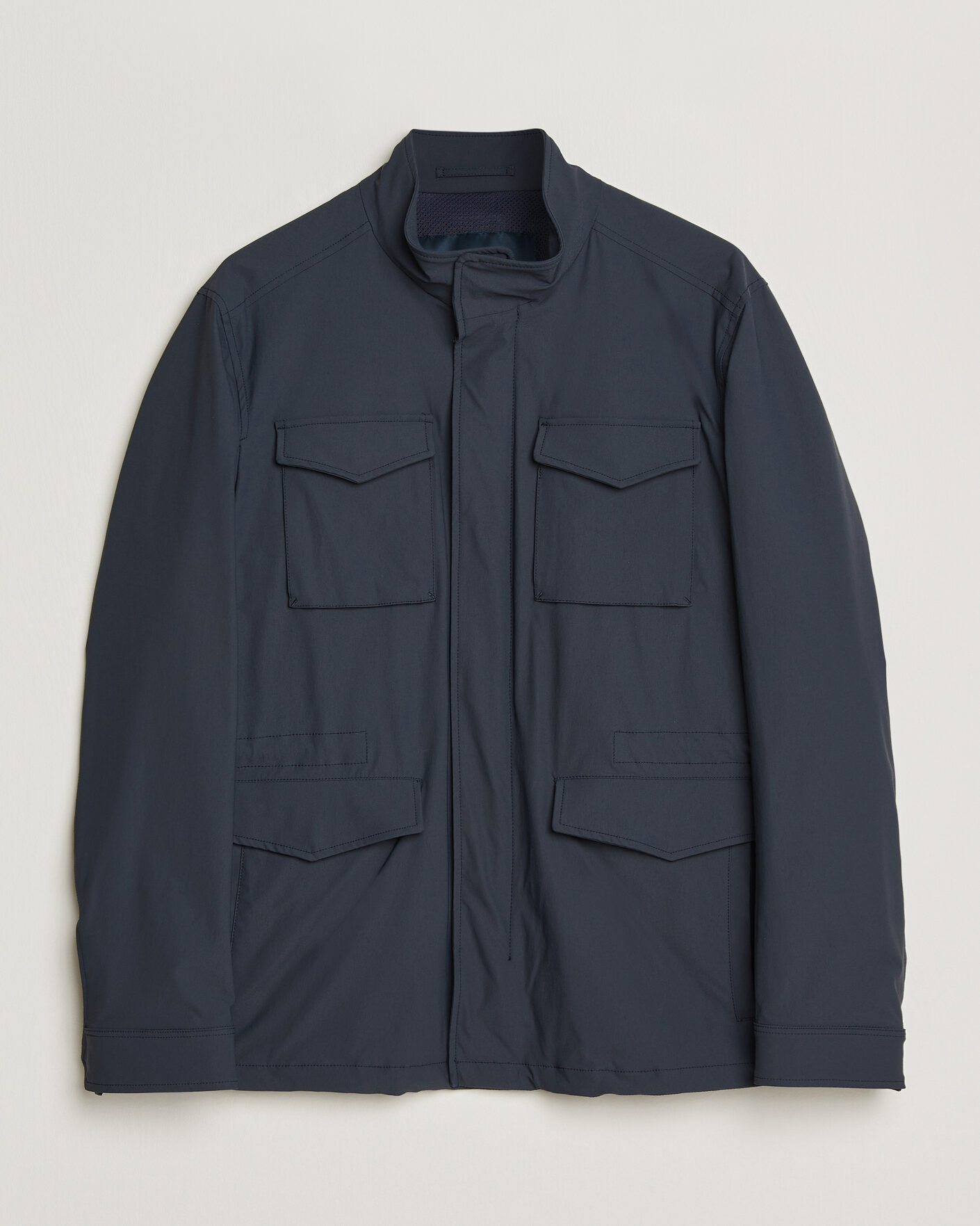 Herno Soft Nylon Field Jacket Navy at CareOfCarl.com
