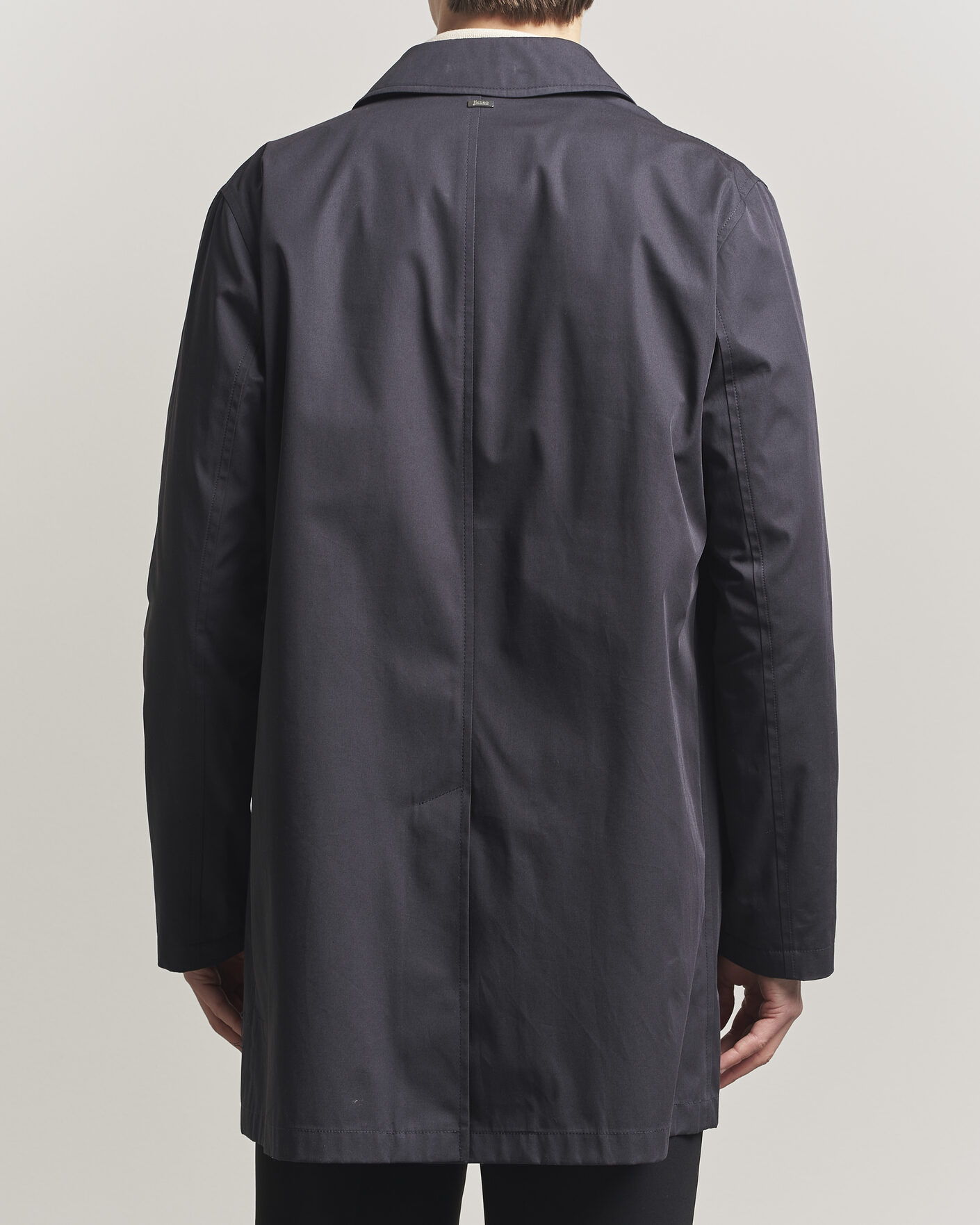 Men | Coats & Jackets | Herno | Cotton Car Coat Navy