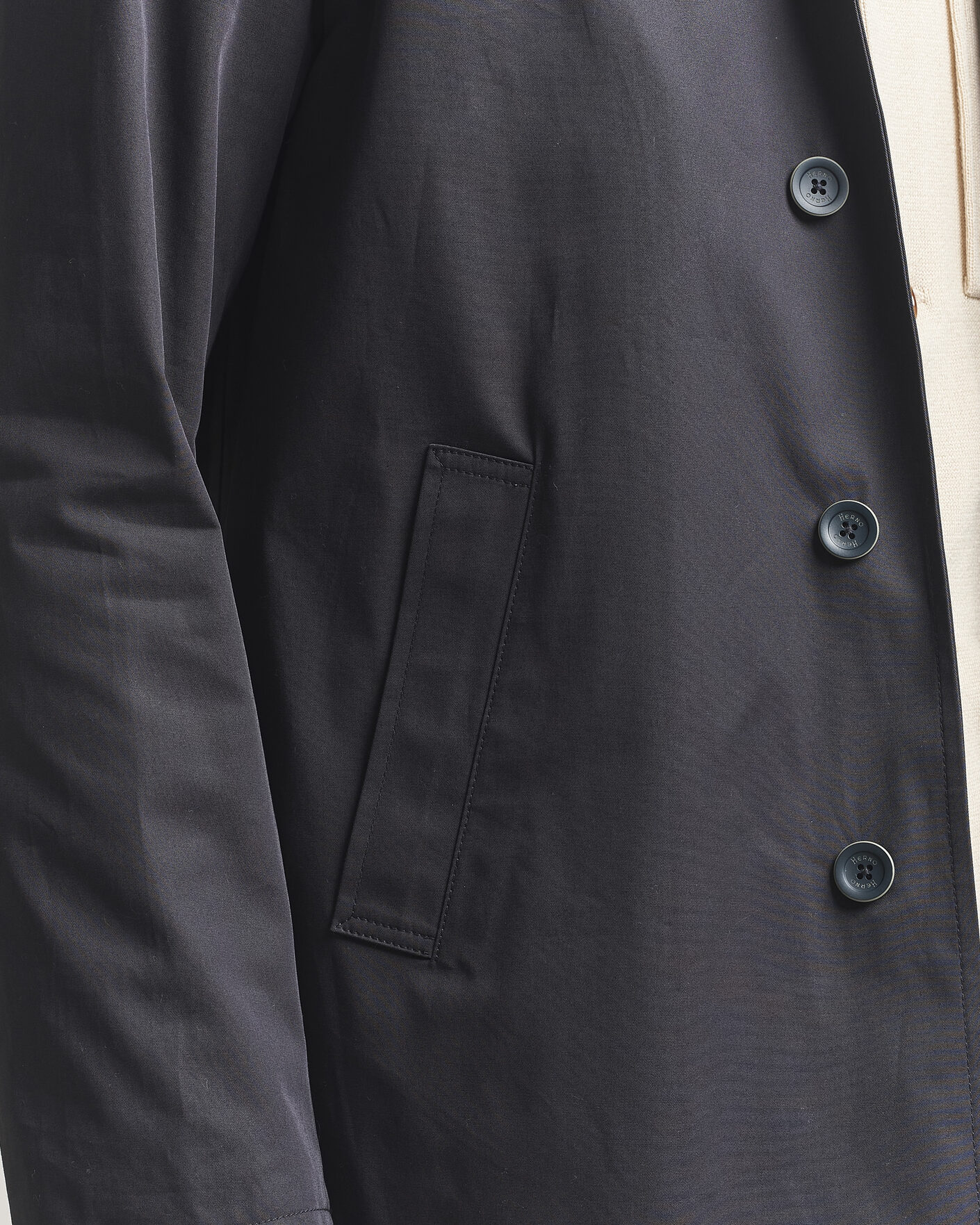 Men | Coats & Jackets | Herno | Cotton Car Coat Navy