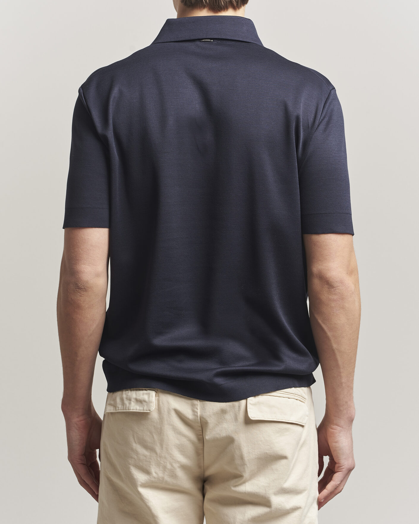 Men | Polo Shirts | Herno | Micro Piquet Polo Navy