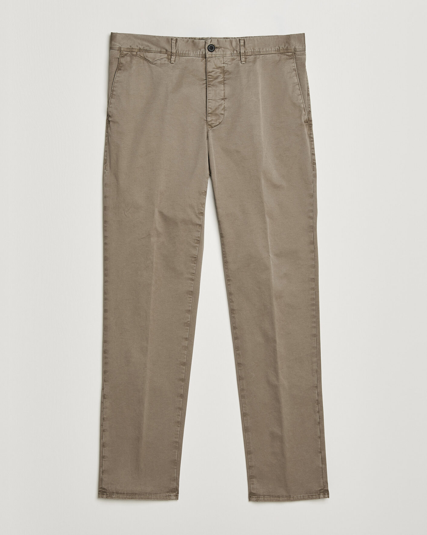 Men | Trousers | Incotex | Regular Fit Garment Dyed Slacks Brown