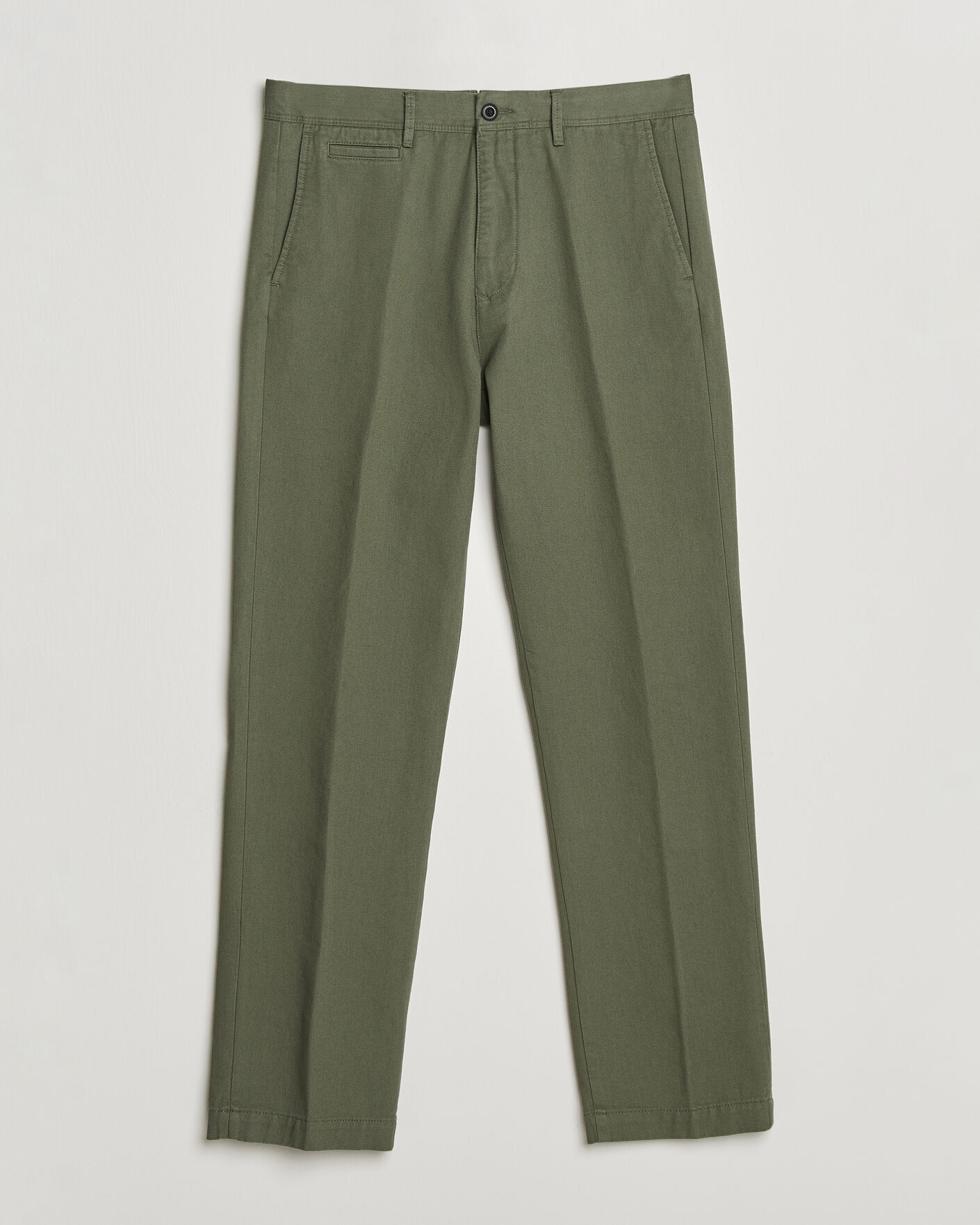 Incotex Regular Fit Uniform Cotton Slacks Military at CareOfCarl.com