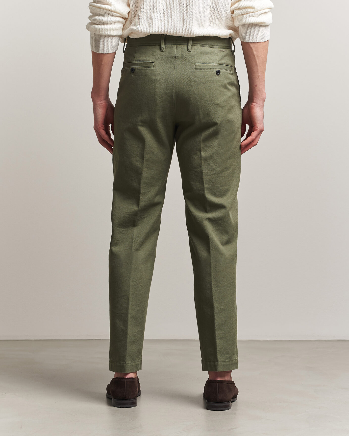 パンツ INCOTEX cotton pants olive 29 Incotex Regular Fit Uniform Cotton Slacks Military at CareOfCarl.com