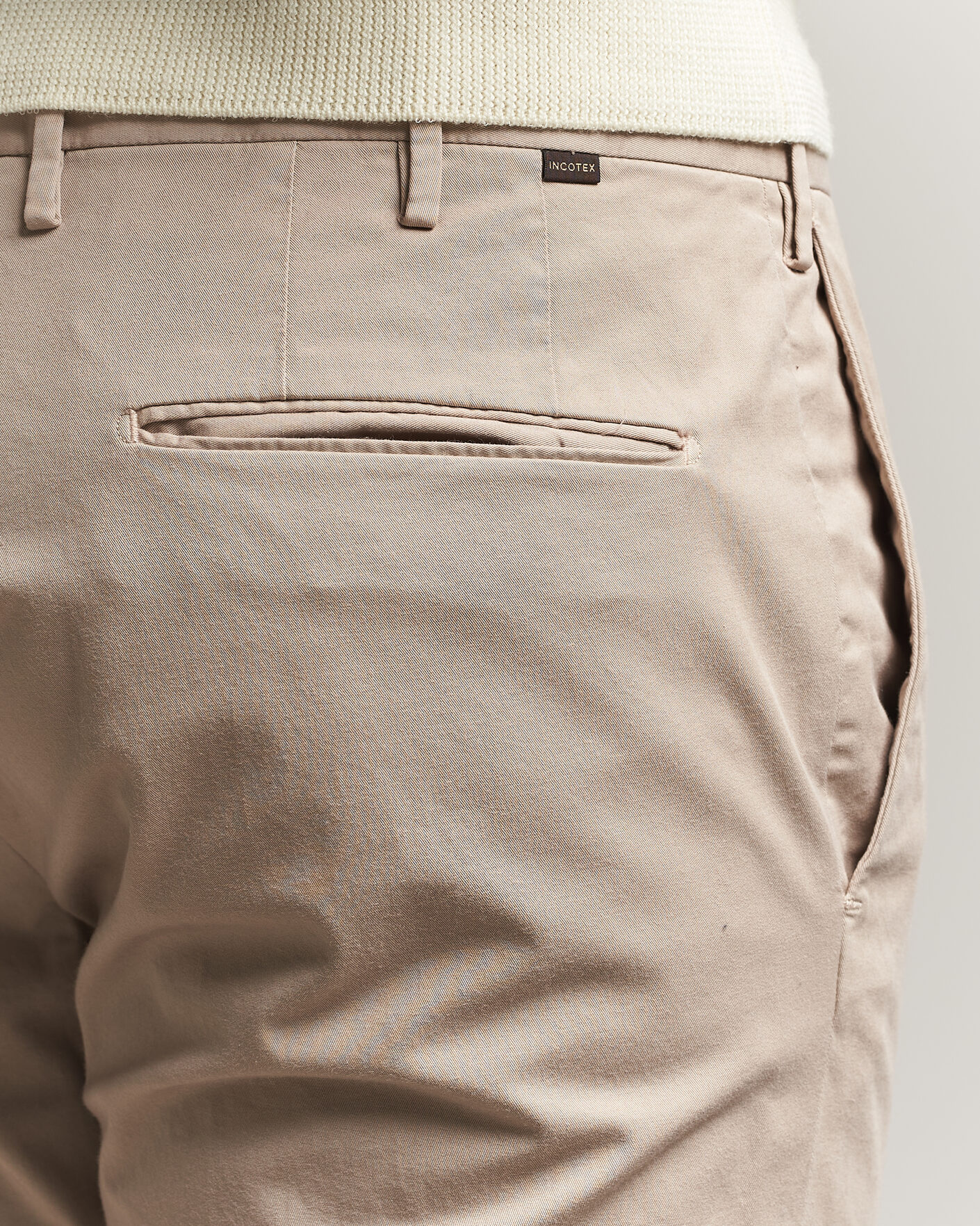 Men | Trousers | Incotex | Slim Fit Comfort Chinos Sand