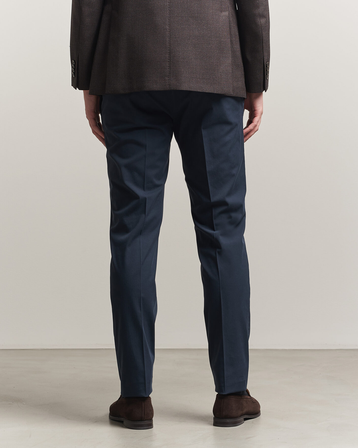 Men | Trousers | Incotex | Slim Fit Comfort Chinos Navy