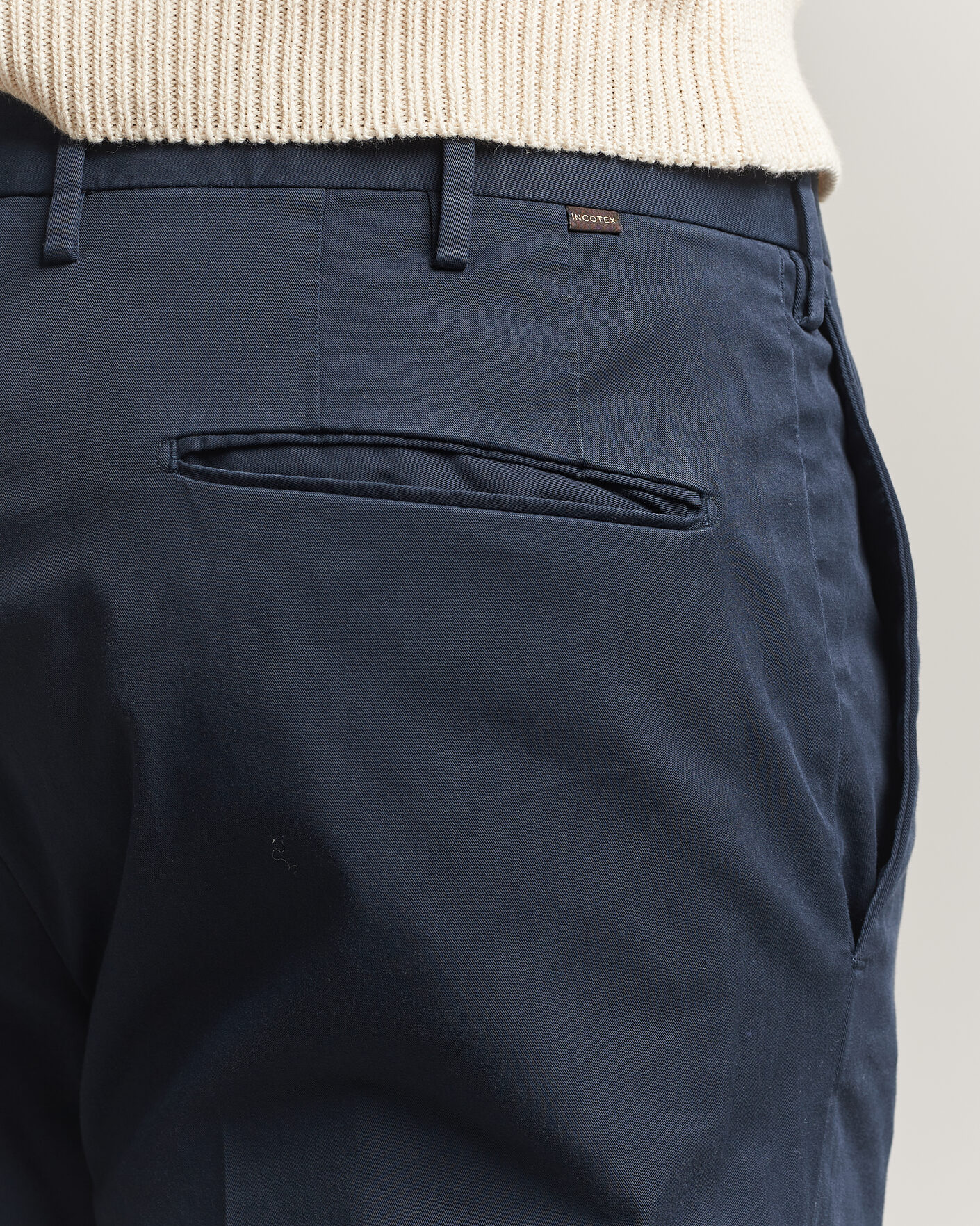 Men | Trousers | Incotex | Slim Fit Comfort Chinos Navy