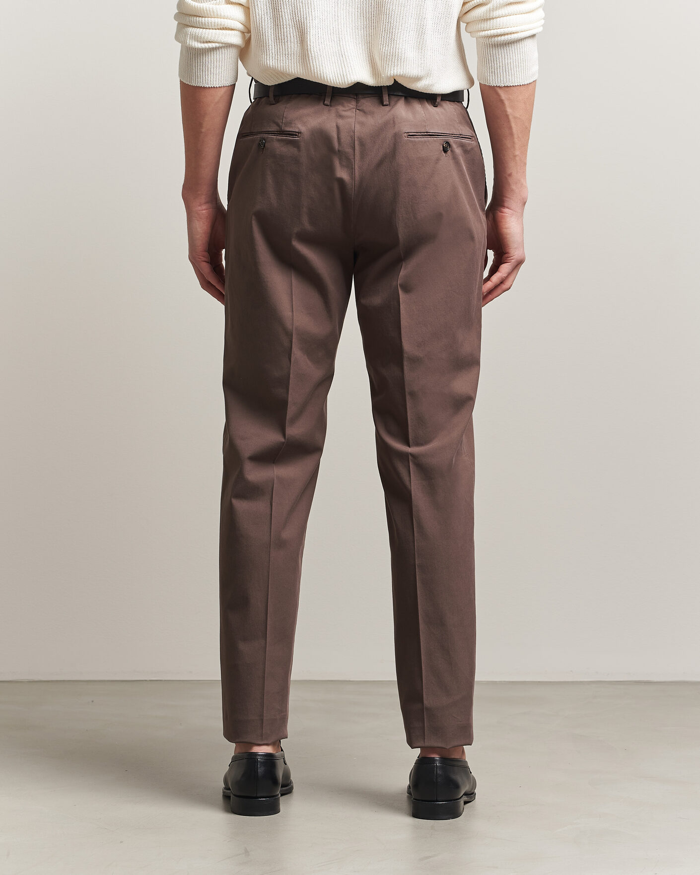 Men | Trousers | Incotex | Regular Fit Comfort Chinos Dark Brown