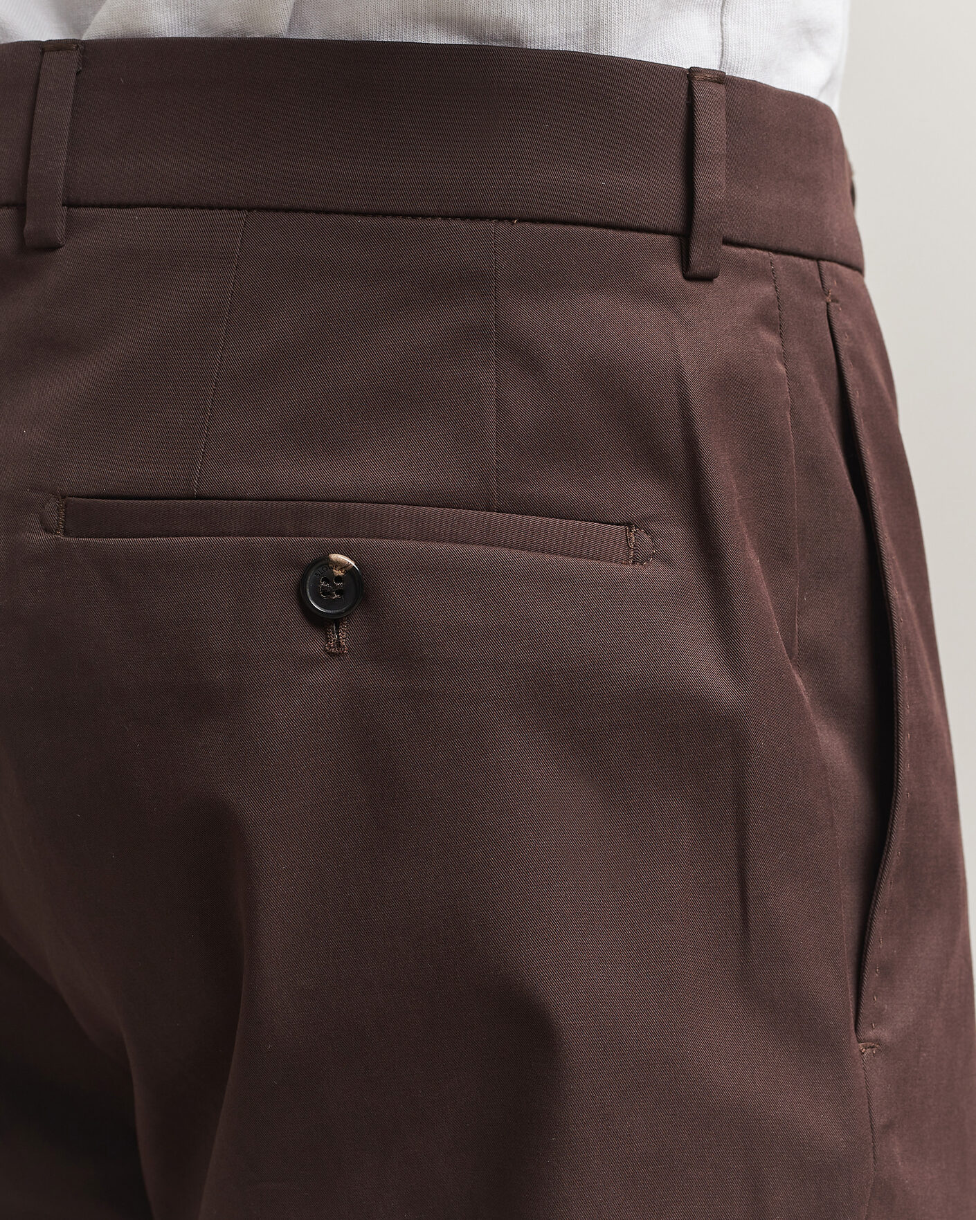 Men | Trousers | Incotex | Regular Fit Flexgab Cotton Chinos Dark Brown