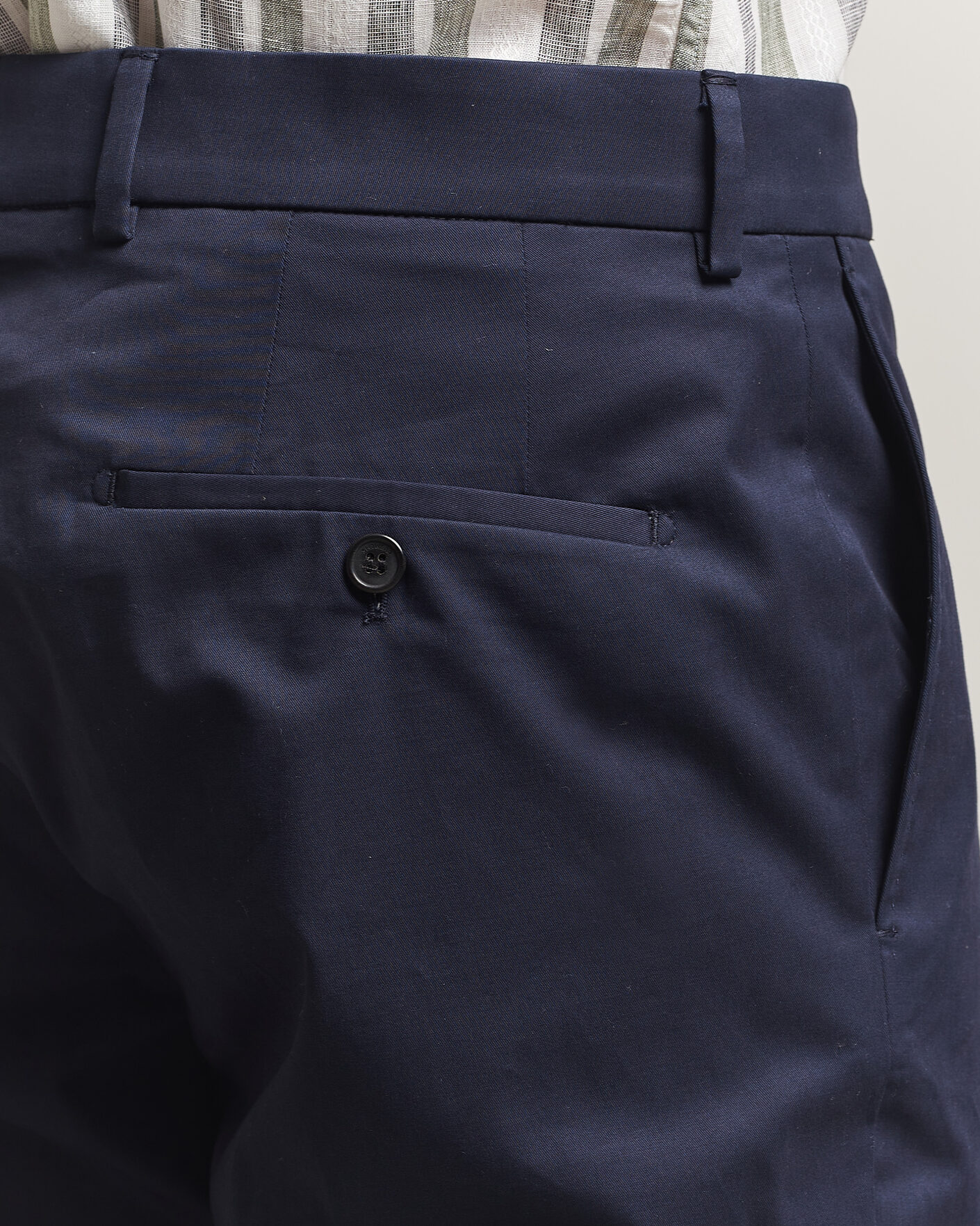 Men | Trousers | Incotex | Regular Fit Flexgab Cotton Chinos Navy