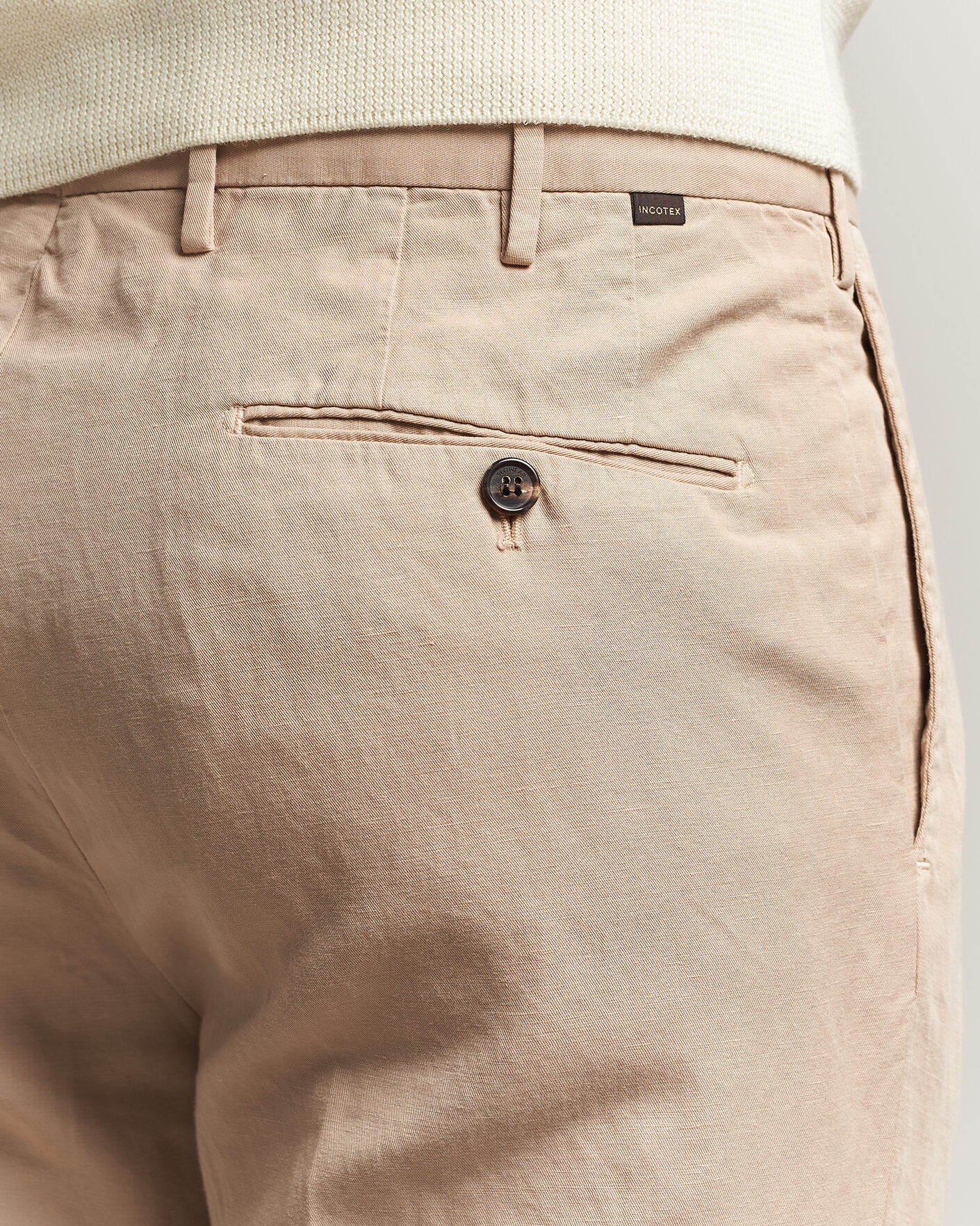 Men | Trousers | Incotex | Regular Fit Chinolino Trousers Beige