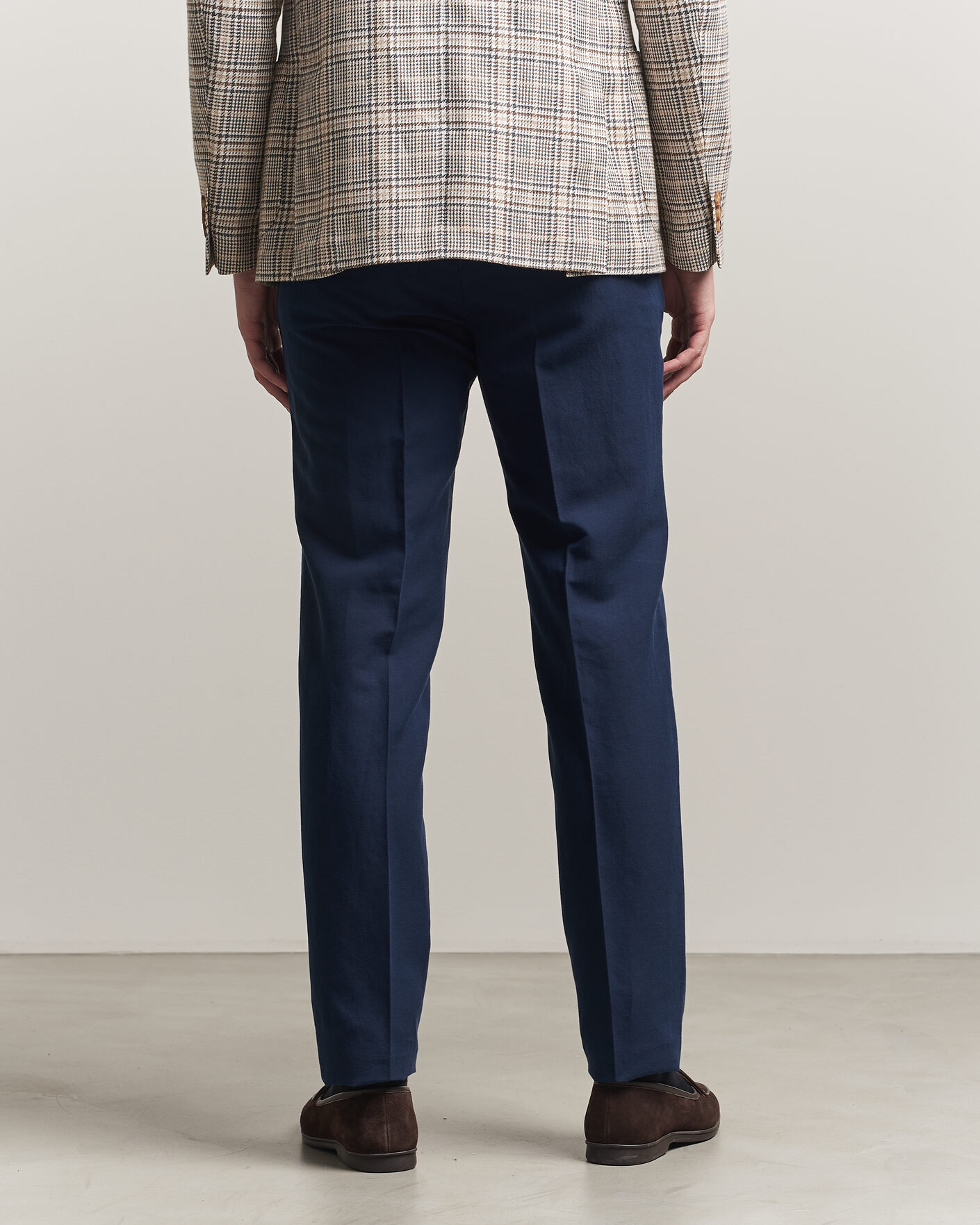 Men | Trousers | Incotex | Regular Fit Chinolino Trousers Navy