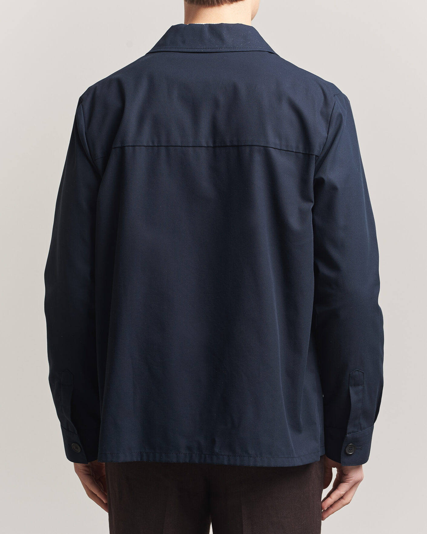 Men | Shirts | Incotex | Ice Cotton Twill Overshirt Navy