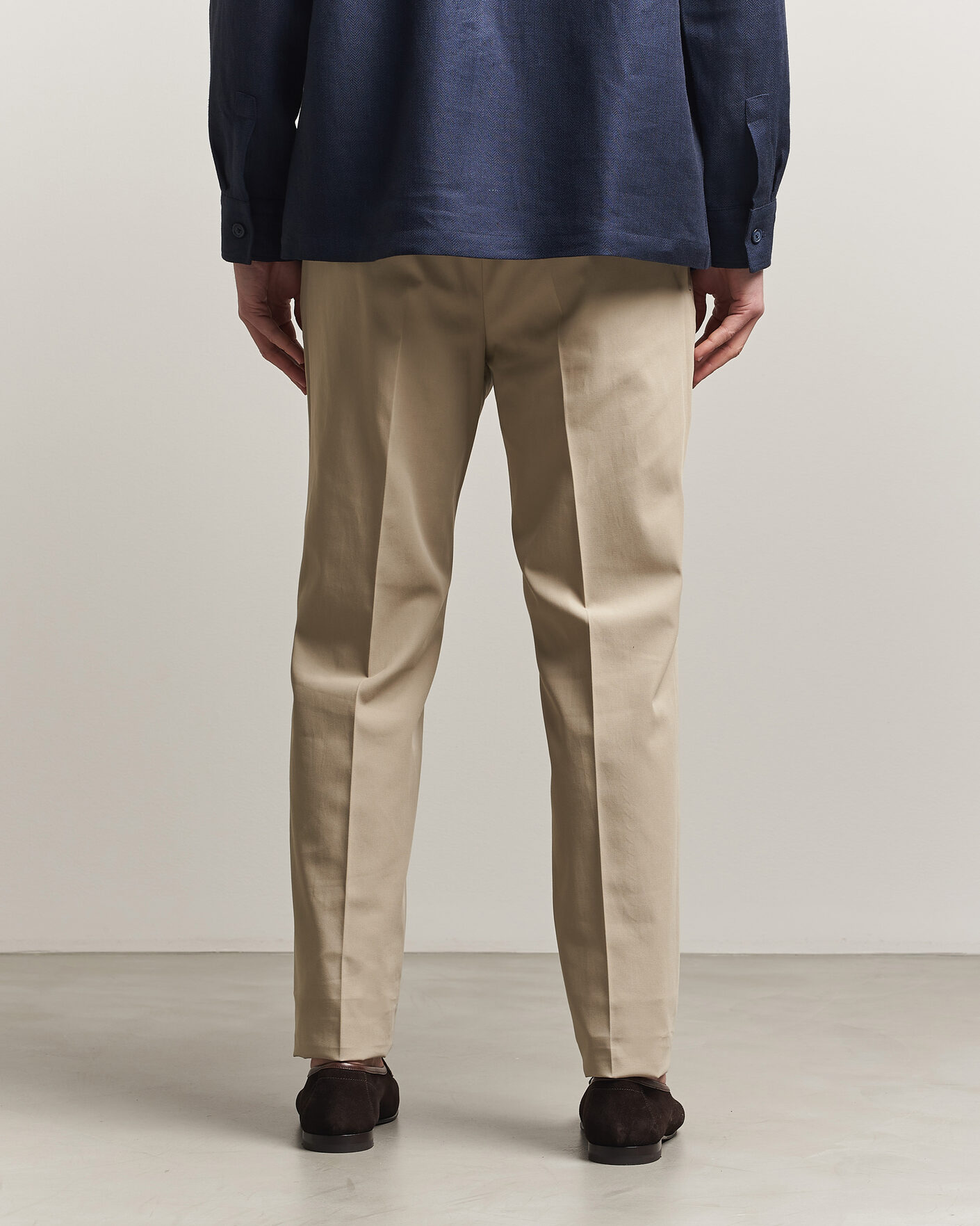 Men | Trousers | Incotex | Ice Cotton Twill Pants Sand