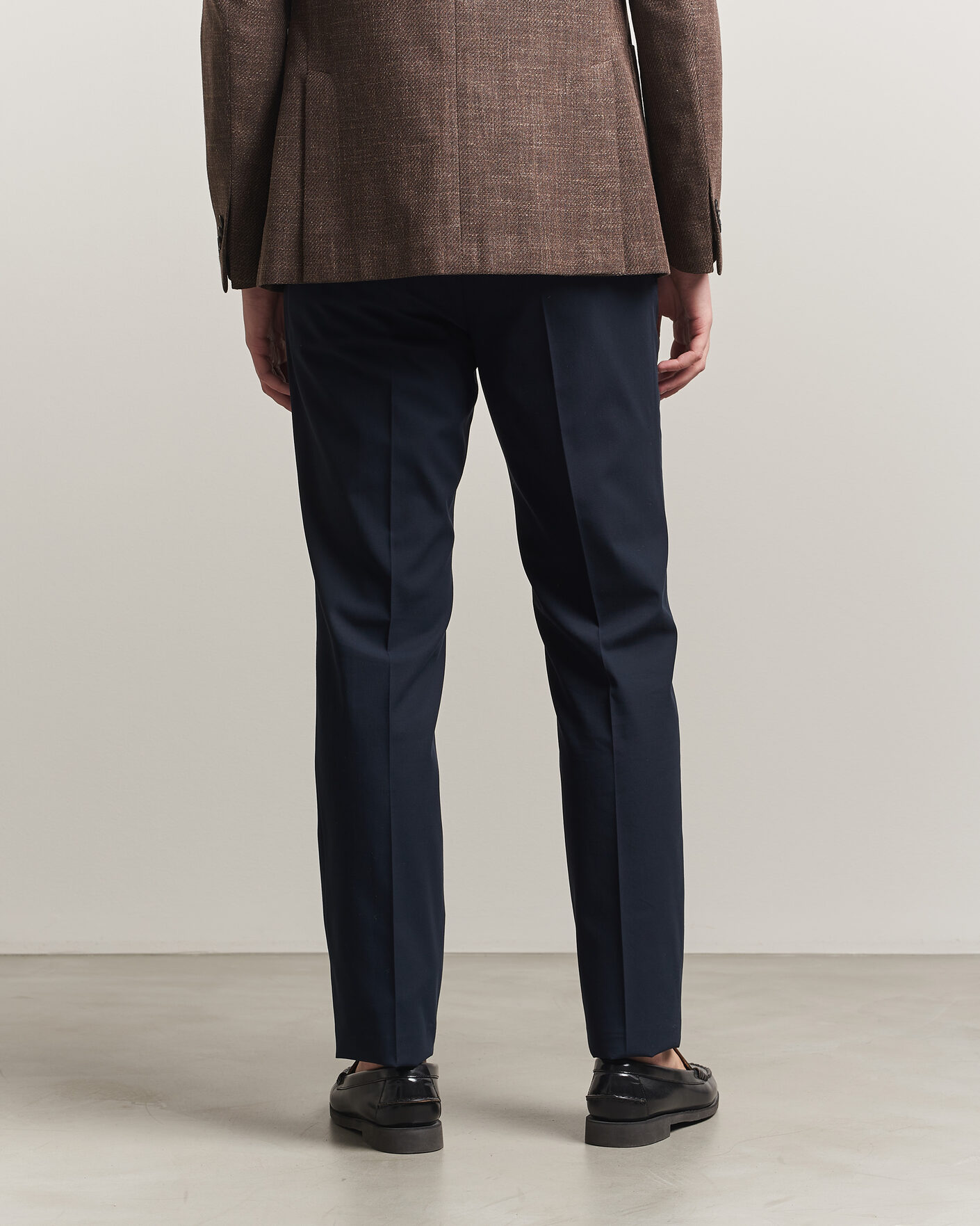 Men | Trousers | Incotex | Ice Cotton Twill Pants Navy