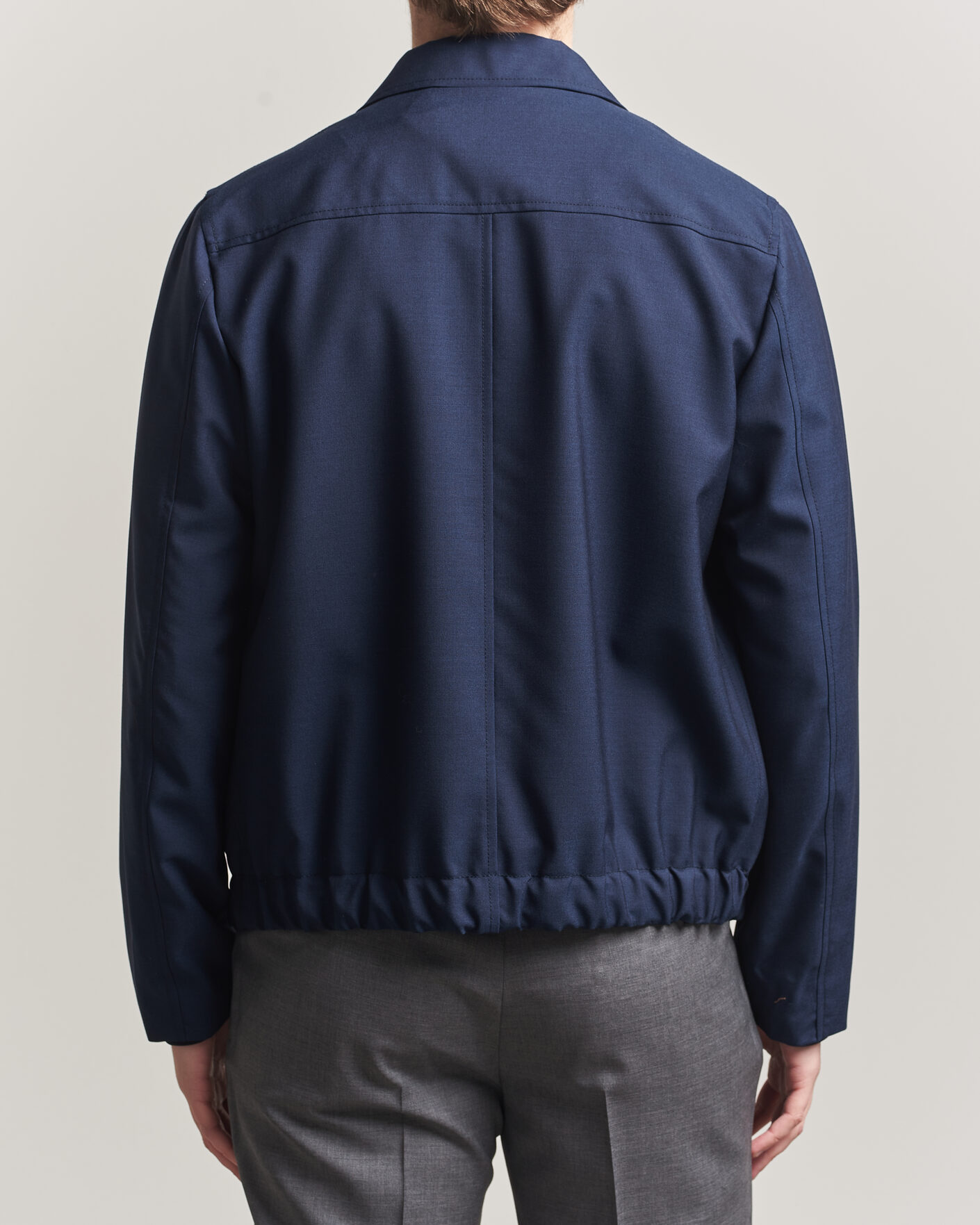 Men | Coats & Jackets | Incotex | Primo Wool Shirt Jacket Navy