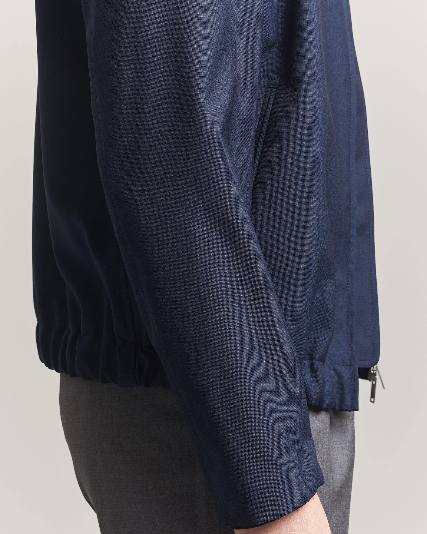 Men | Coats & Jackets | Incotex | Primo Wool Shirt Jacket Navy