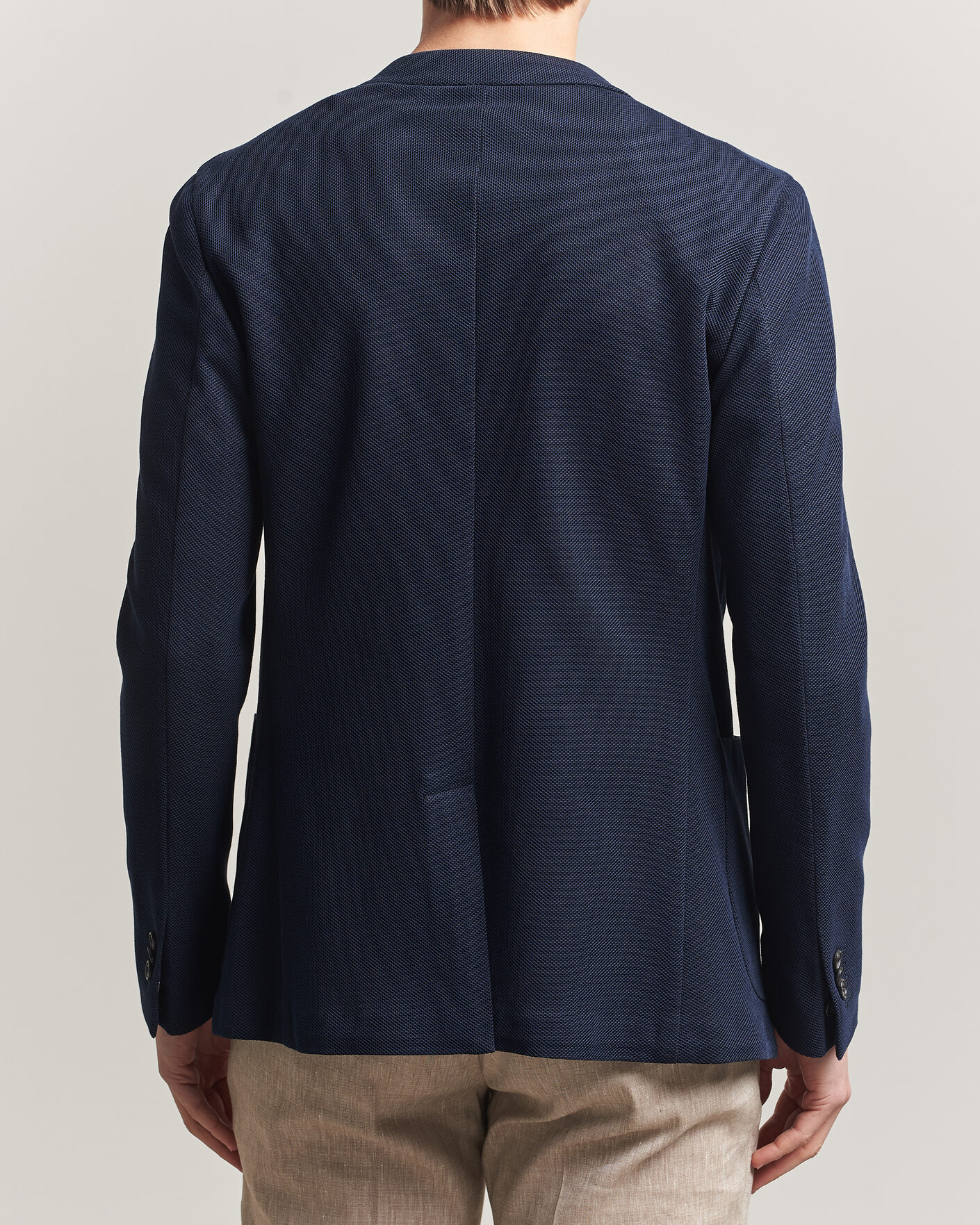 Men | Blazers | Incotex | Unconstructed Jersey Blazer Navy