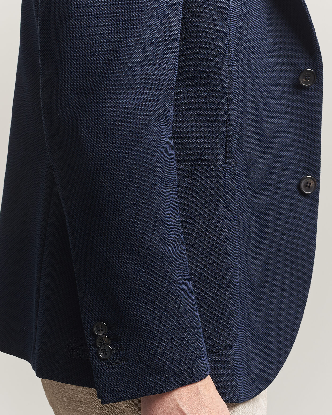 Men | Blazers | Incotex | Unconstructed Jersey Blazer Navy