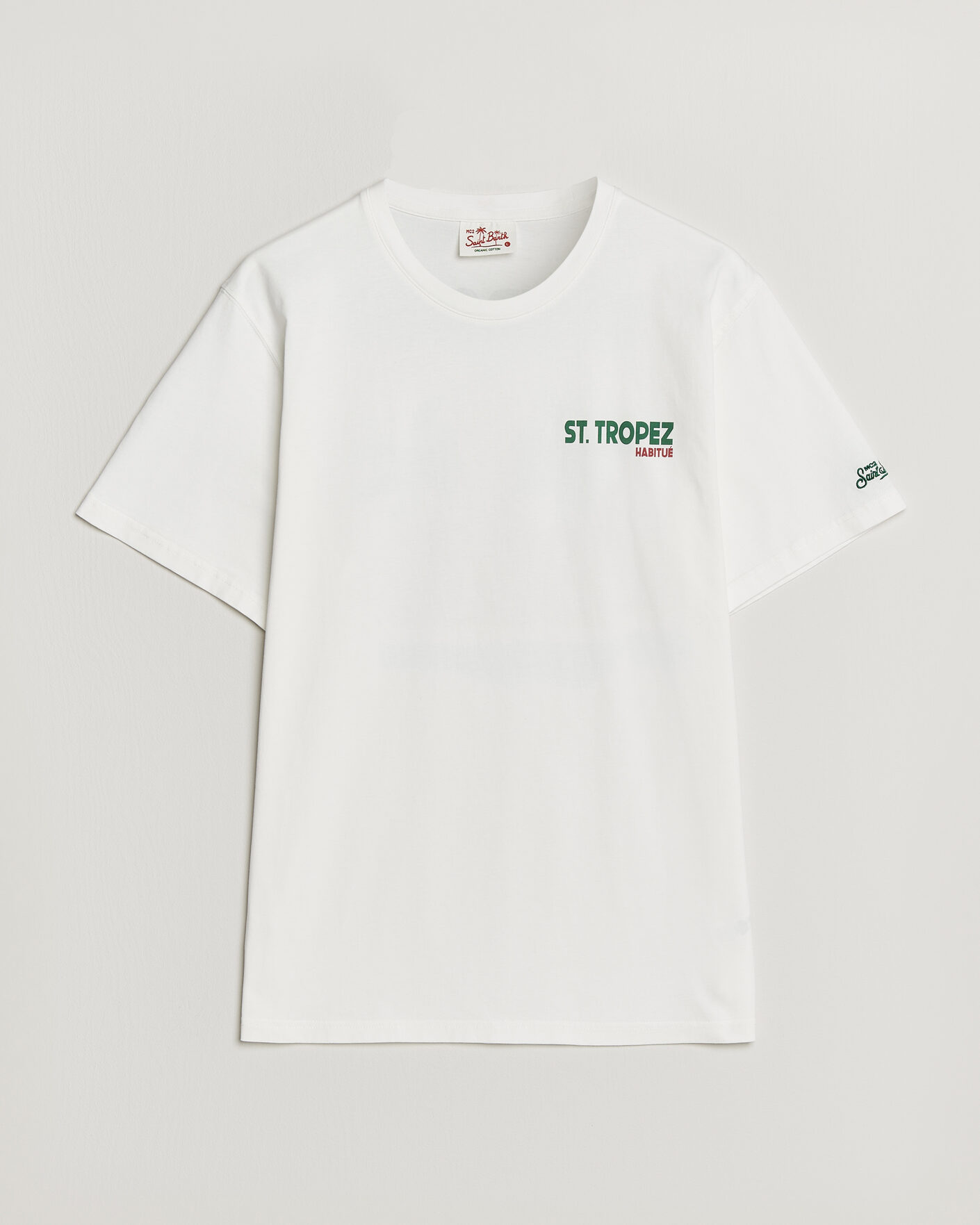 Men | T-Shirts | MC2 Saint Barth | Back Printed Cotton T-Shirt St Tropez Sun