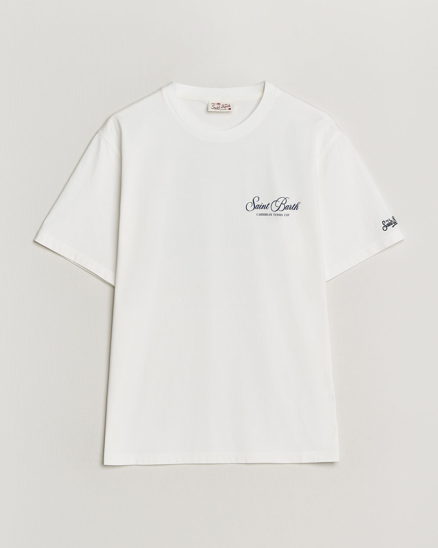 Men | T-Shirts | MC2 Saint Barth | Back Printed Cotton T-Shirt Gustavia Cup