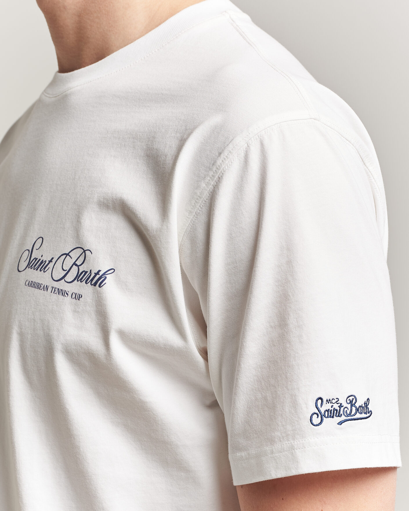 Men | T-Shirts | MC2 Saint Barth | Back Printed Cotton T-Shirt Gustavia Cup