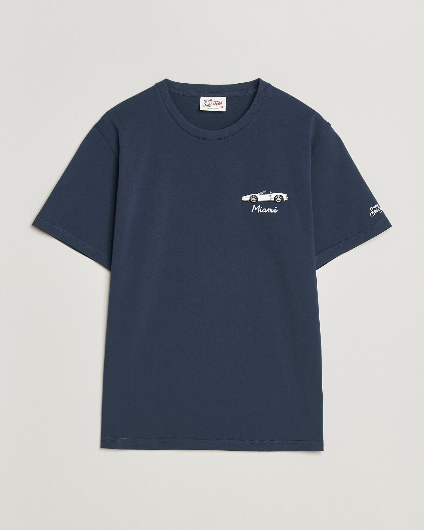 Men | T-Shirts | MC2 Saint Barth | Printed Cotton T-Shirt Car Miami