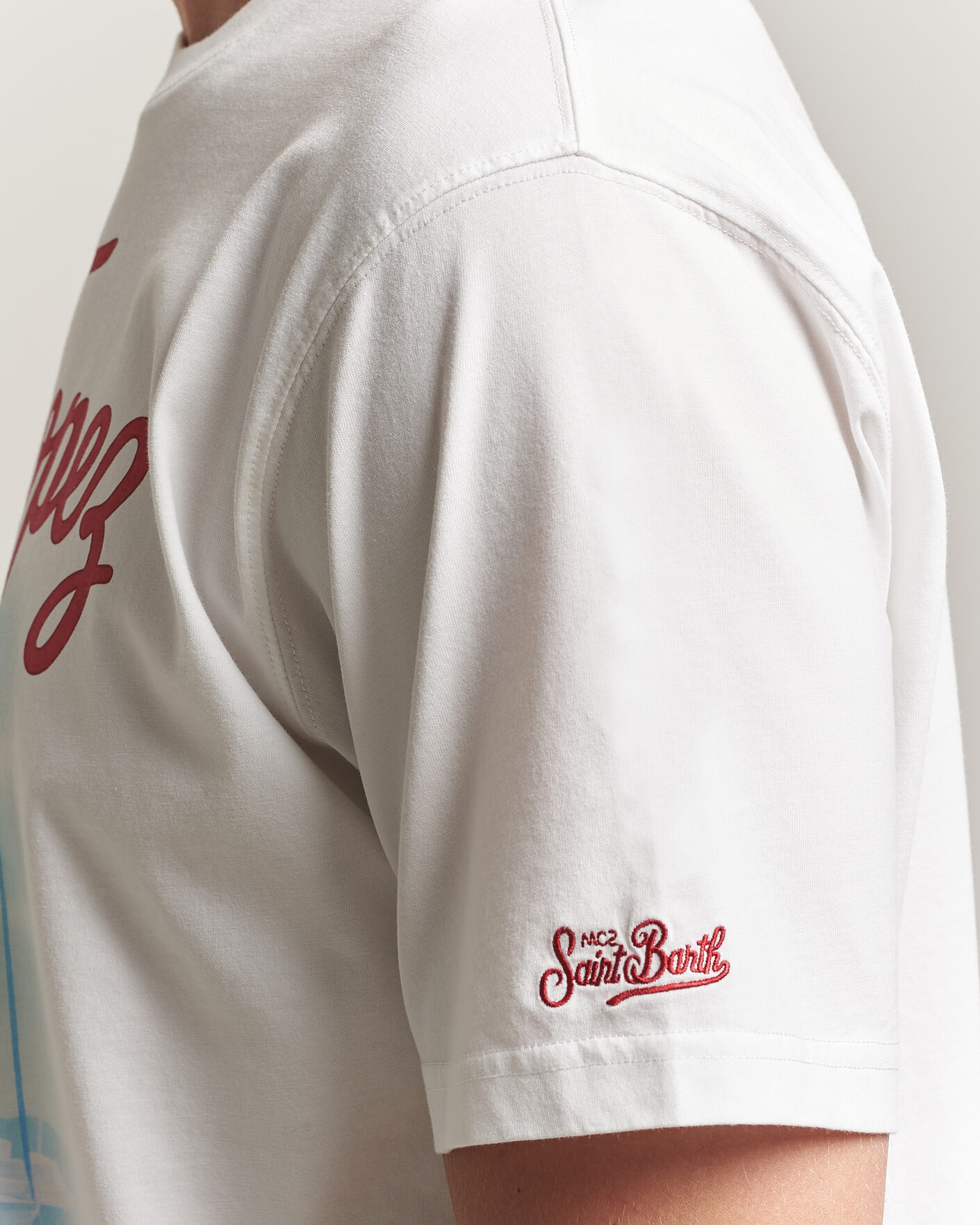 Men | T-Shirts | MC2 Saint Barth | Printed Cotton T-Shirt St Tropez Car
