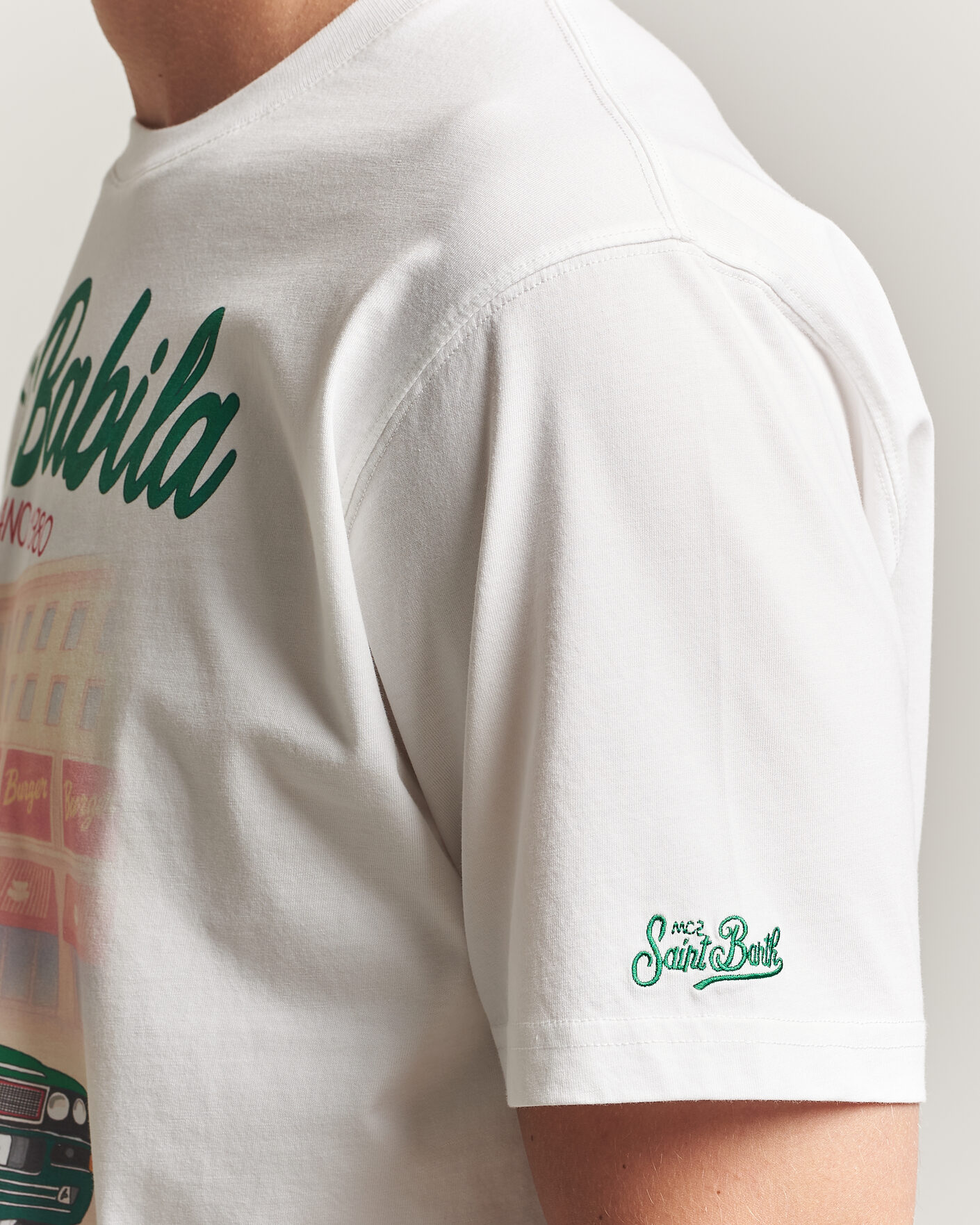 Men | T-Shirts | MC2 Saint Barth | Printed Cotton T-Shirt San Babila Car