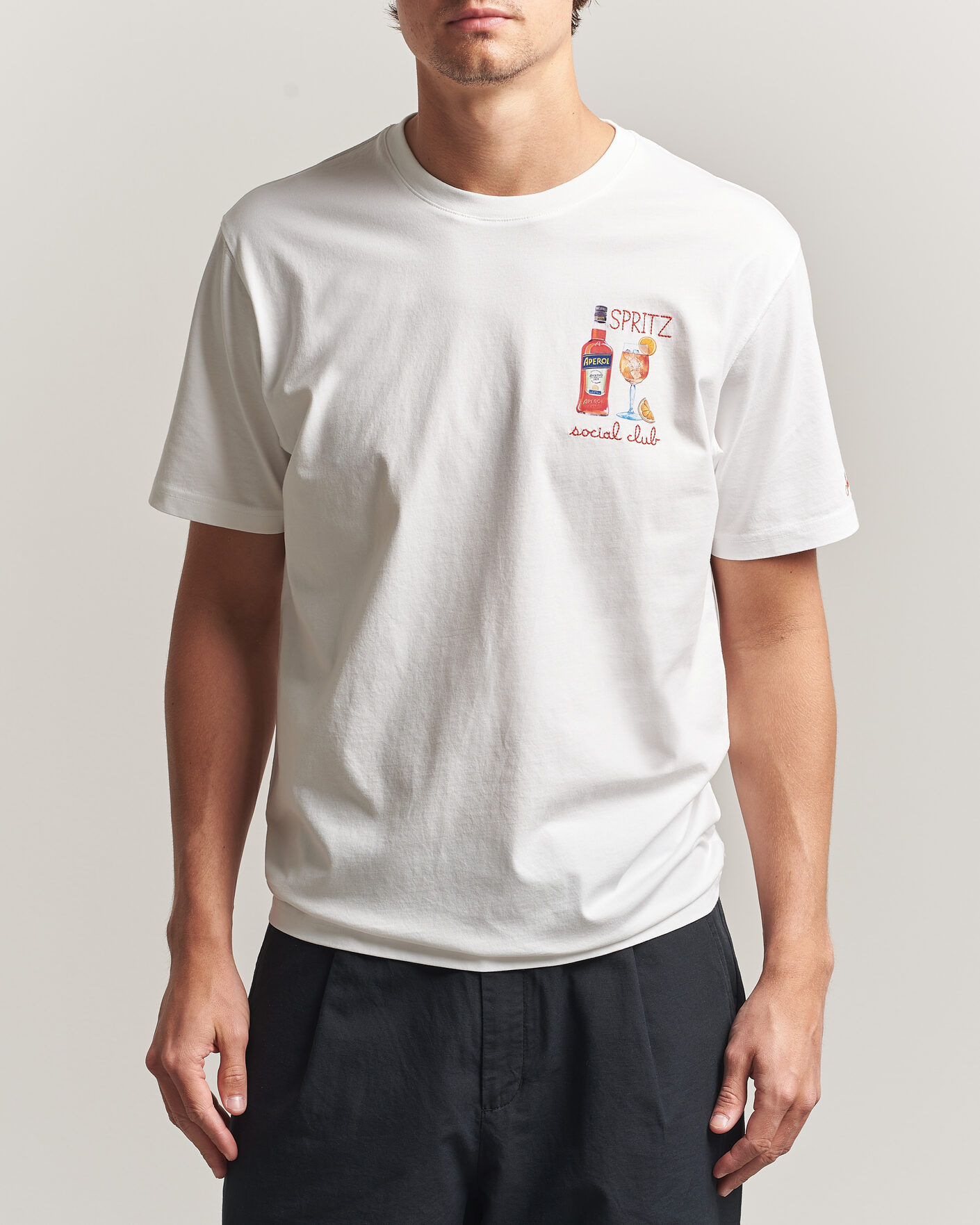 Men | T-Shirts | MC2 Saint Barth | Printed Cotton T-Shirt Social Spritz