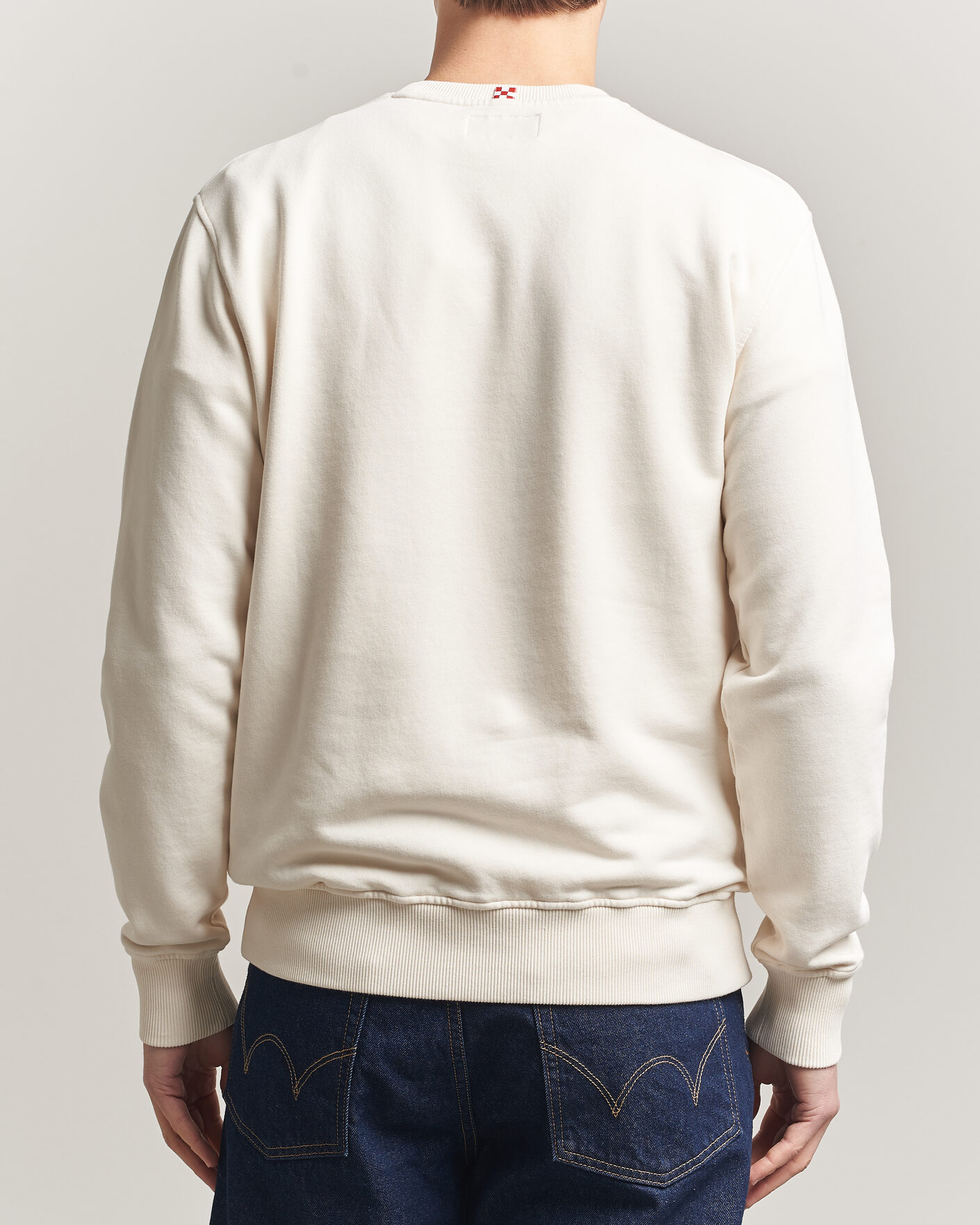 Men | Sweaters & Knitwear | MC2 Saint Barth | Terry Cotton Logo Sweatshirt Off White