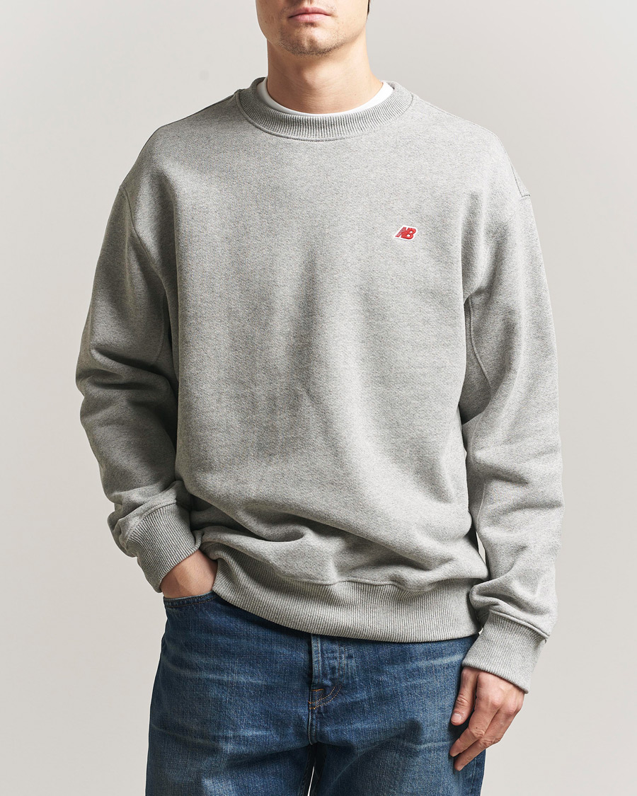 Men | Sweaters & Knitwear | New Balance Made In US & UK | New Balance Made In USA Core Sweatshirt Athletic Grey