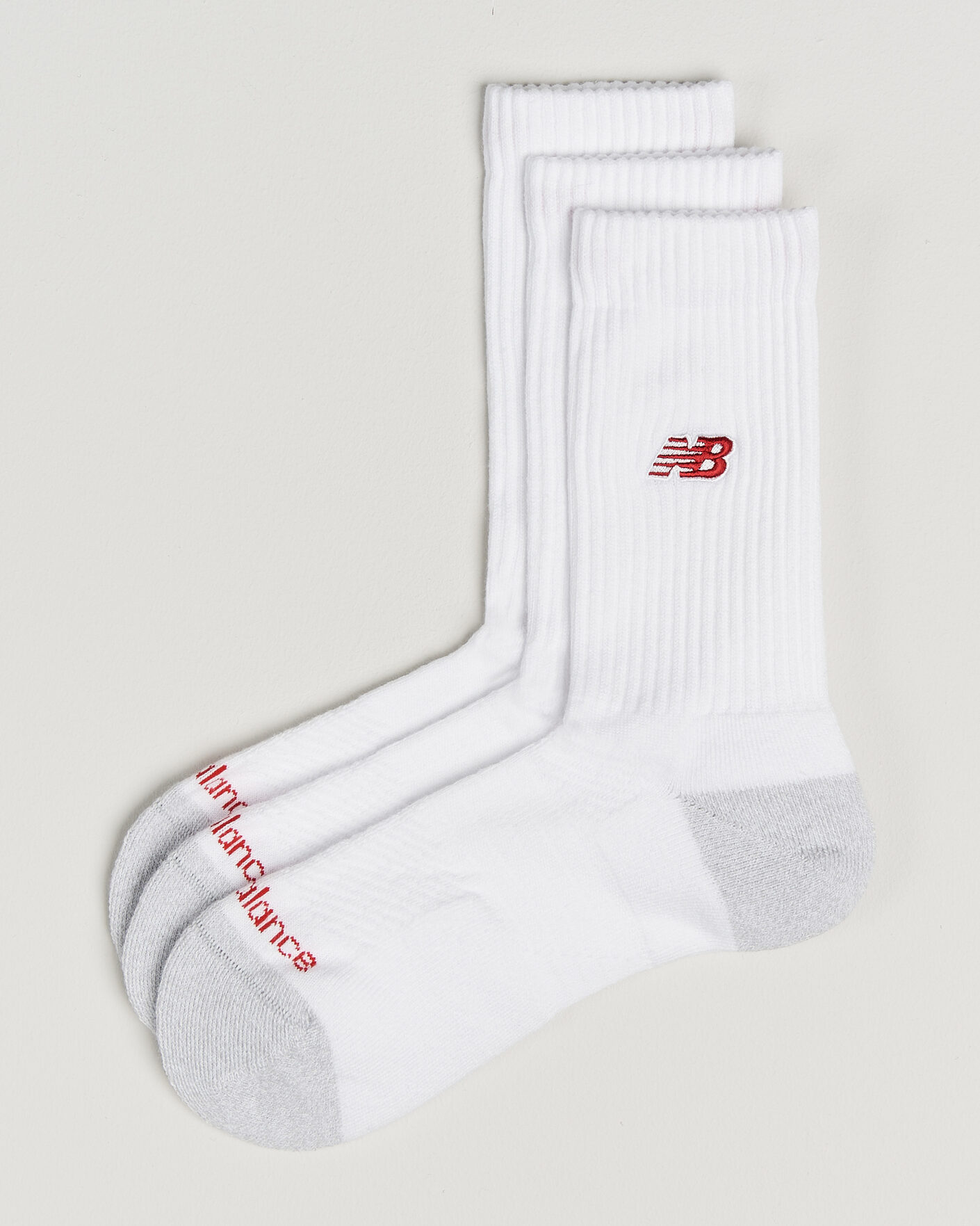 Men | Underwear & Socks | New Balance | 3-Pack Active Premium Crew Socks White