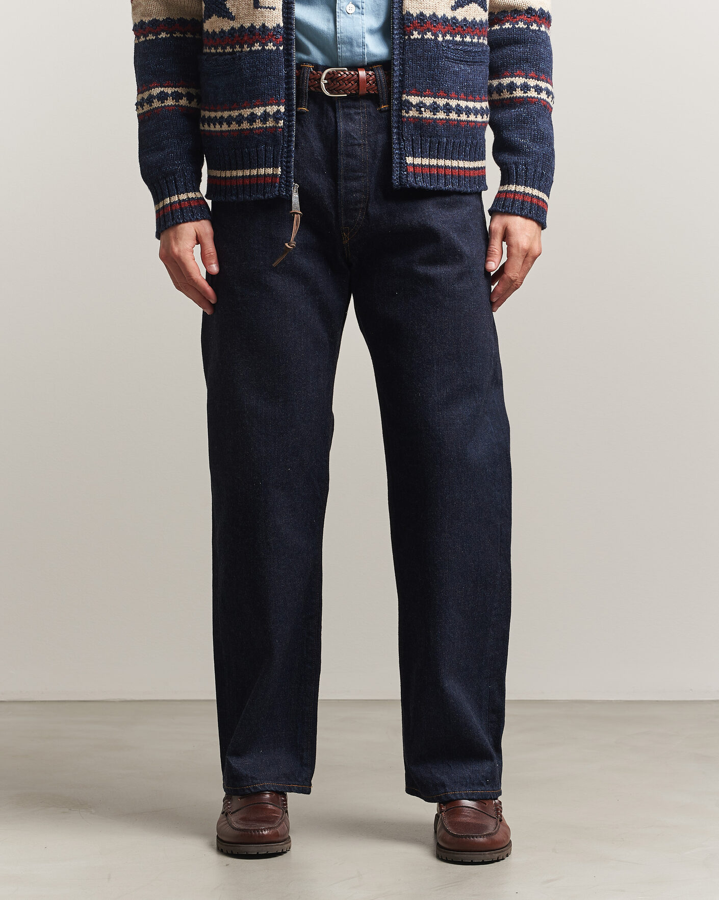 空*き様 ダブルアールエル RRL MONTAUK POINT DENIM PE RRL Vintage Fit 5-Pocket Denim East/West Rinse at CareOfCarl.com
