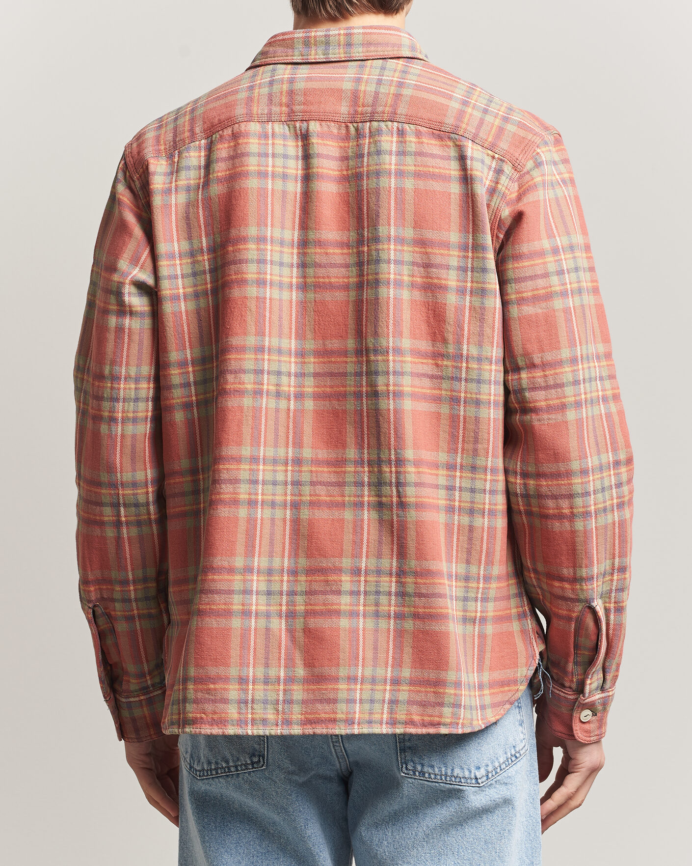 Men | Shirts | RRL | Cameron Double Pocket Shirt Red/Blue Check