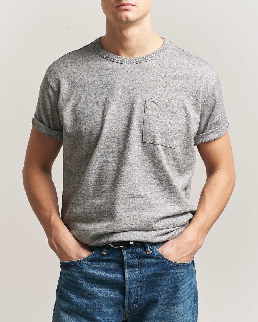 RRL グレー Tシャツ S/P RRL 2-Pack Pocket Tee Heather Grey at CareOfCarl.com