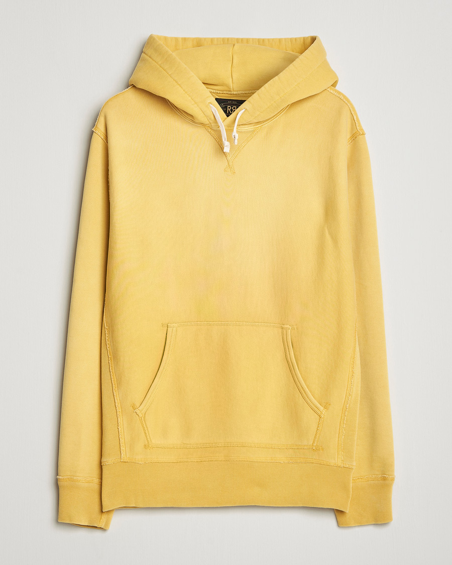 Men | Sweaters & Knitwear | RRL | Hooded Sweatshirt Campus Yellow