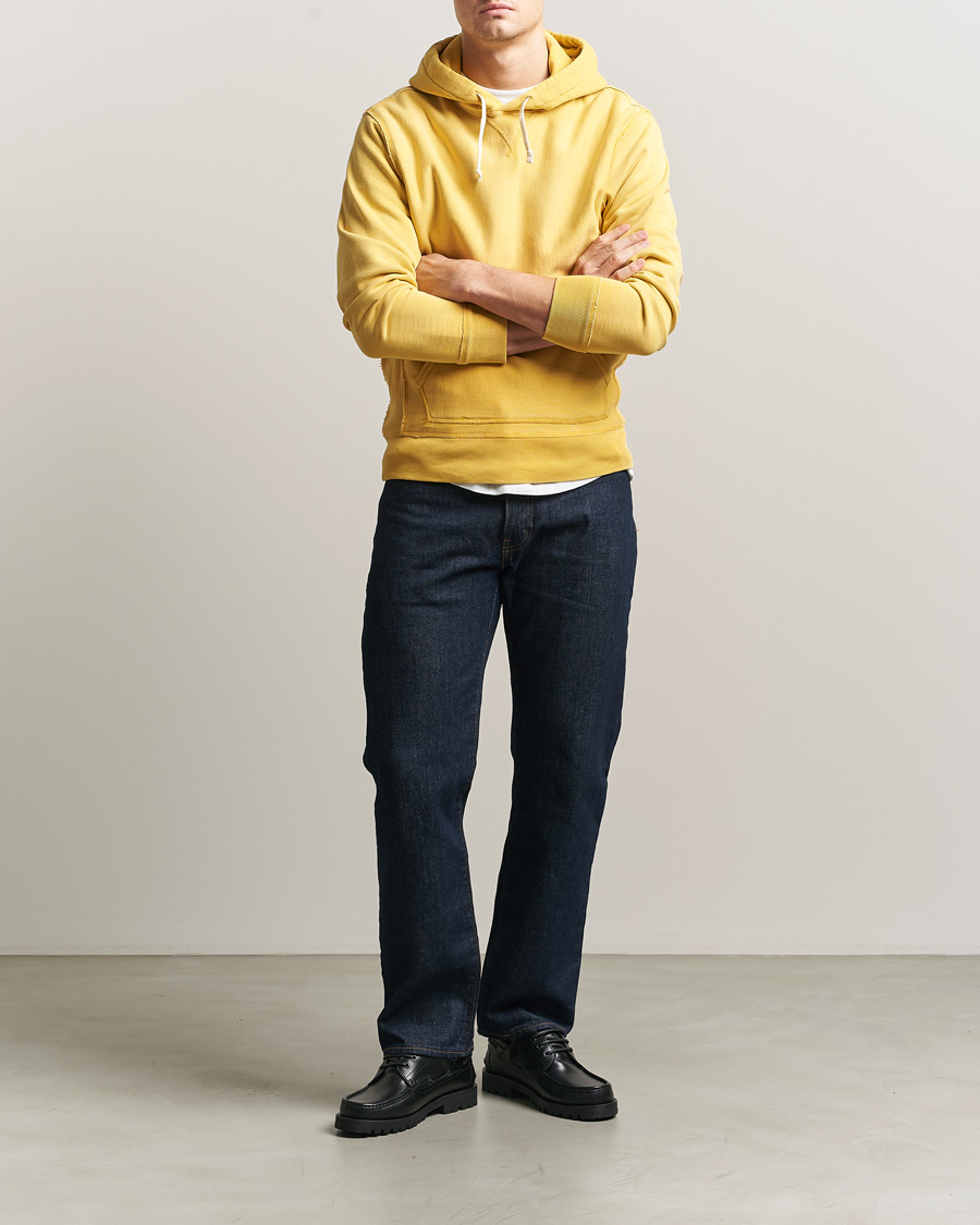 Men | Sweaters & Knitwear | RRL | Hooded Sweatshirt Campus Yellow