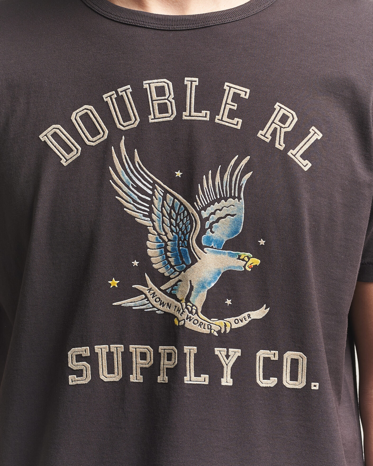 RRL｜EAGLE ロゴTシャツ L 美品 RRL Eagle Print Tee Faded Black at CareOfCarl.com