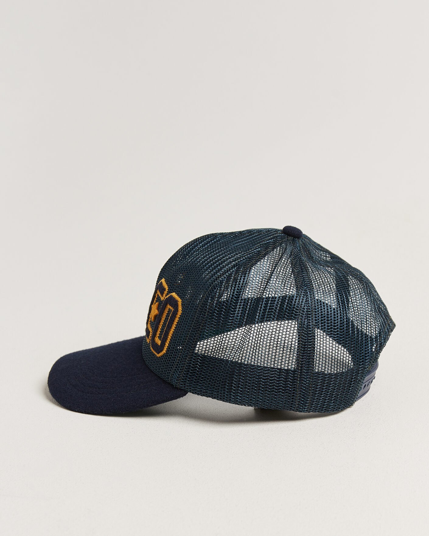 RRL Mesh Trucker Cap Navy at CareOfCarl.com
